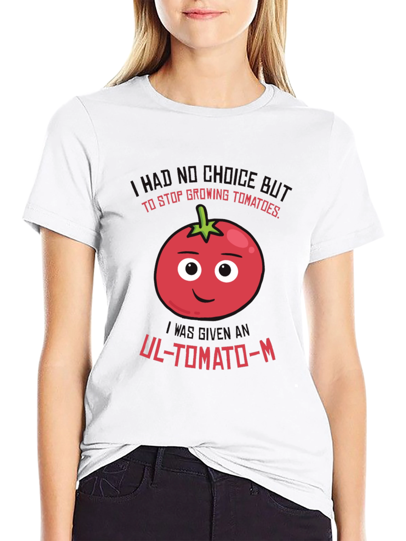 Black Funny Tomato Pun Graphic T-Shirt view 9