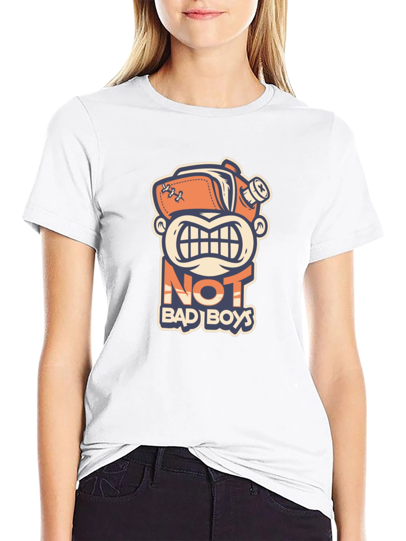 Black Not Bad Boys Graphic T-Shirt - Novelty Tee view 9