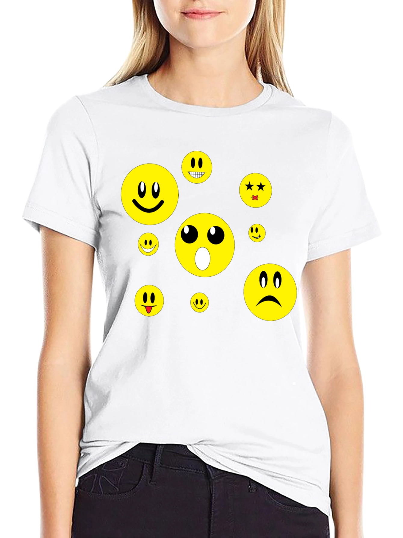 Black Emoji T-Shirt - Express Yourself! view 9