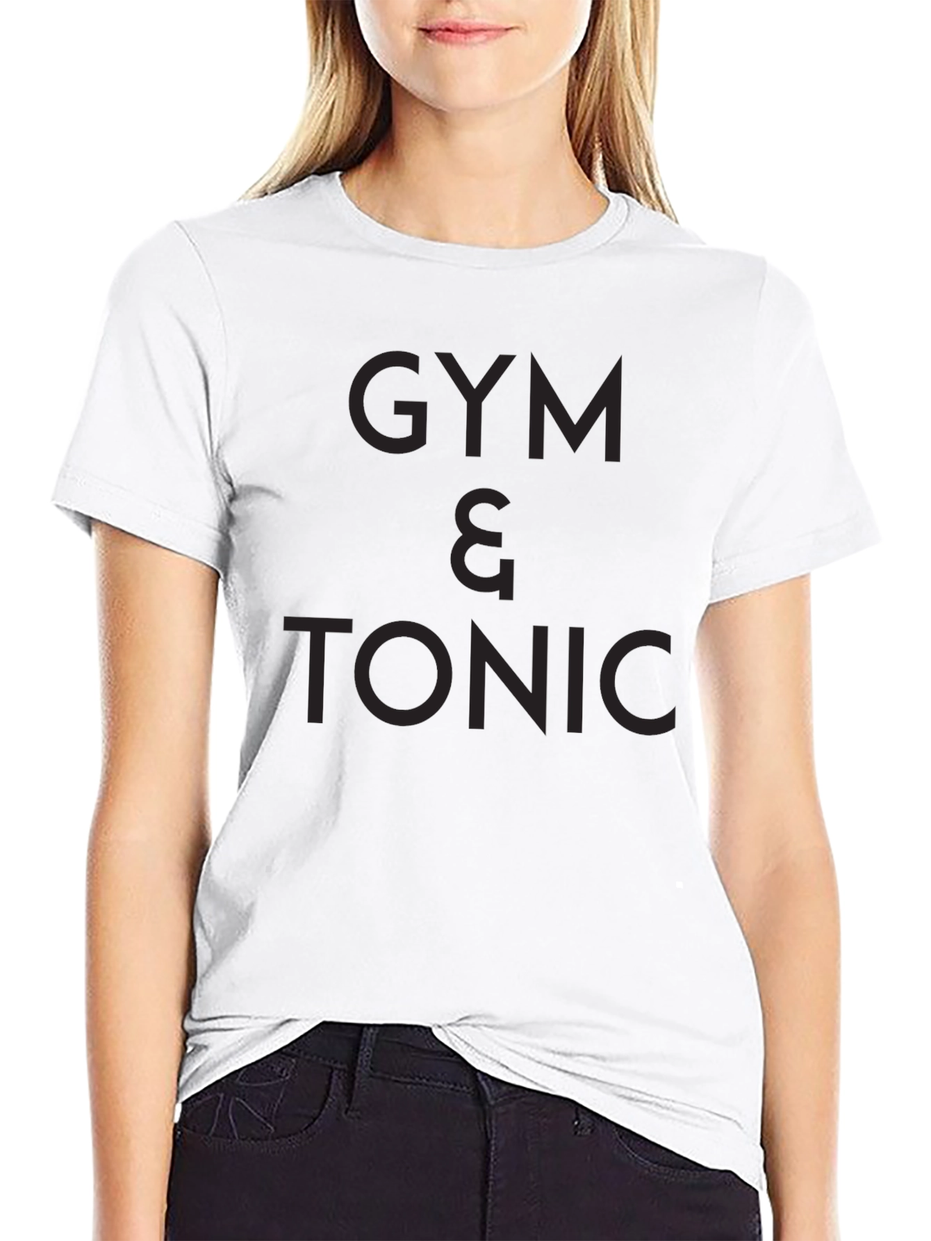 Black Gym & Tonic Graphic Tee - Black Casual Shirt view 9