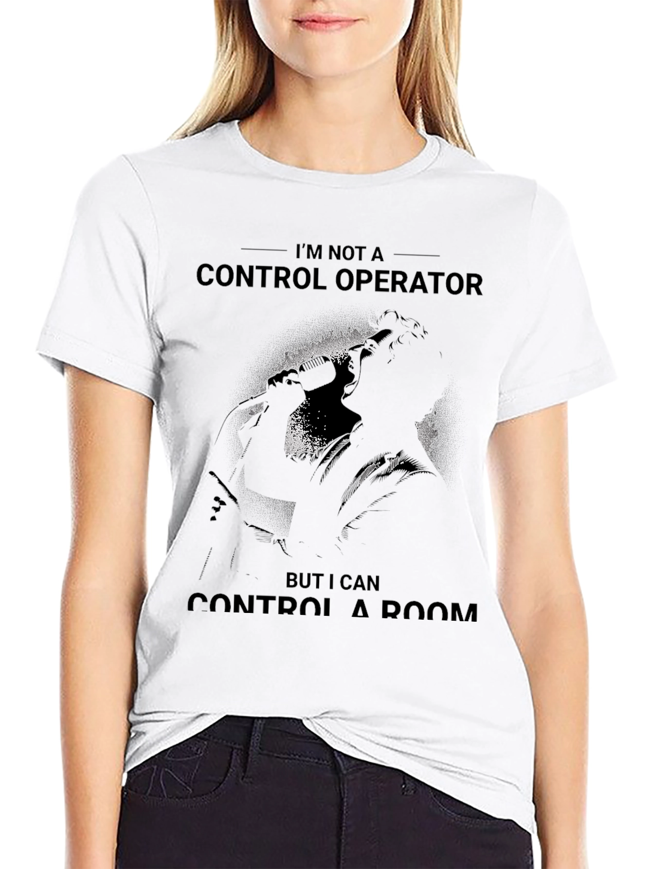 Black Control A Room Graphic T-Shirt view 9
