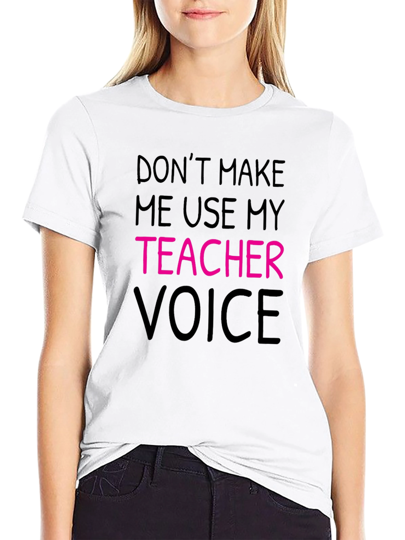 Black Teacher Voice T-Shirt - Funny Teacher Gift view 9