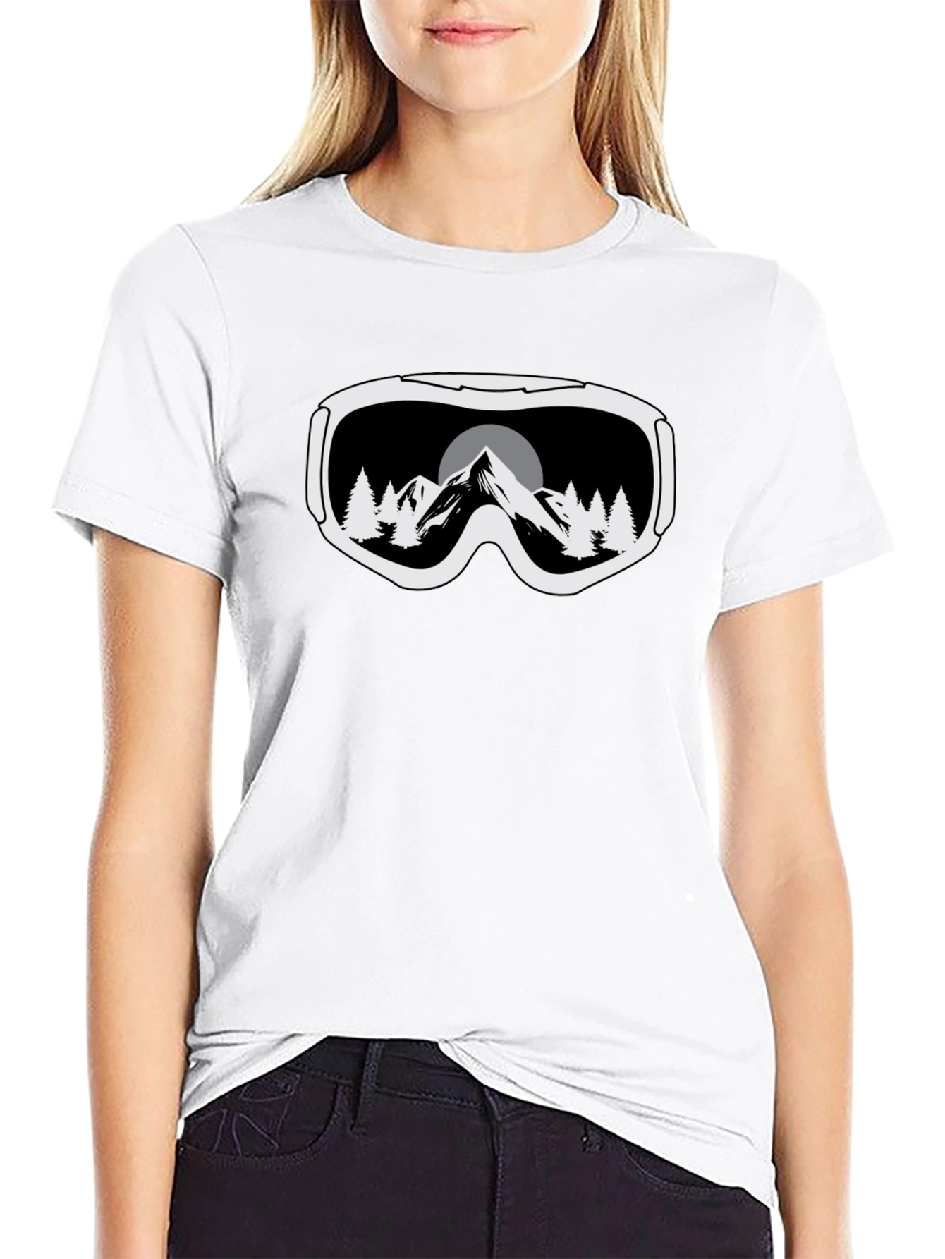 Black Mountain Goggles Graphic Tee - Black view 9