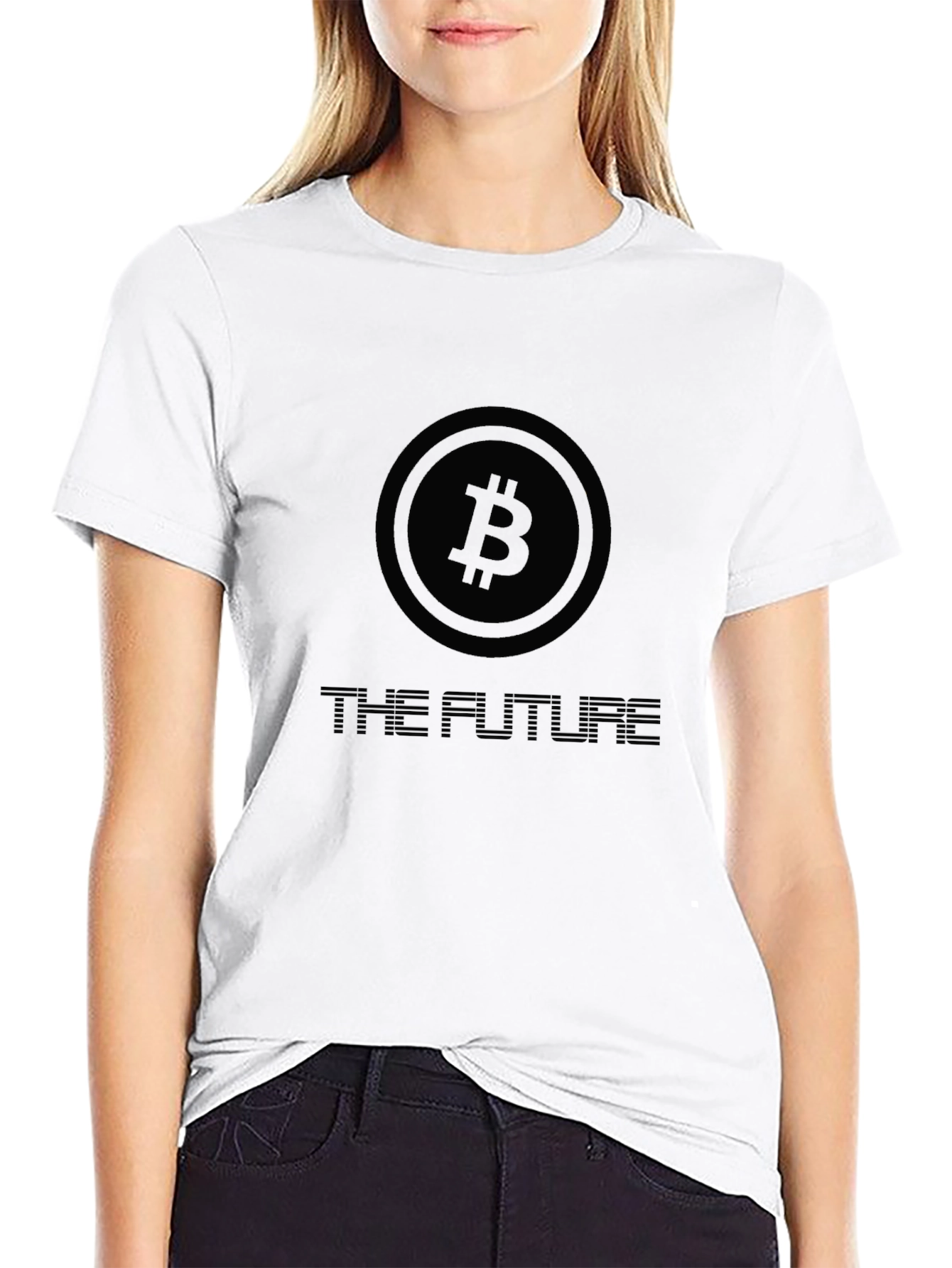 Black Bitcoin: The Future T-Shirt - Crypto Tee view 9
