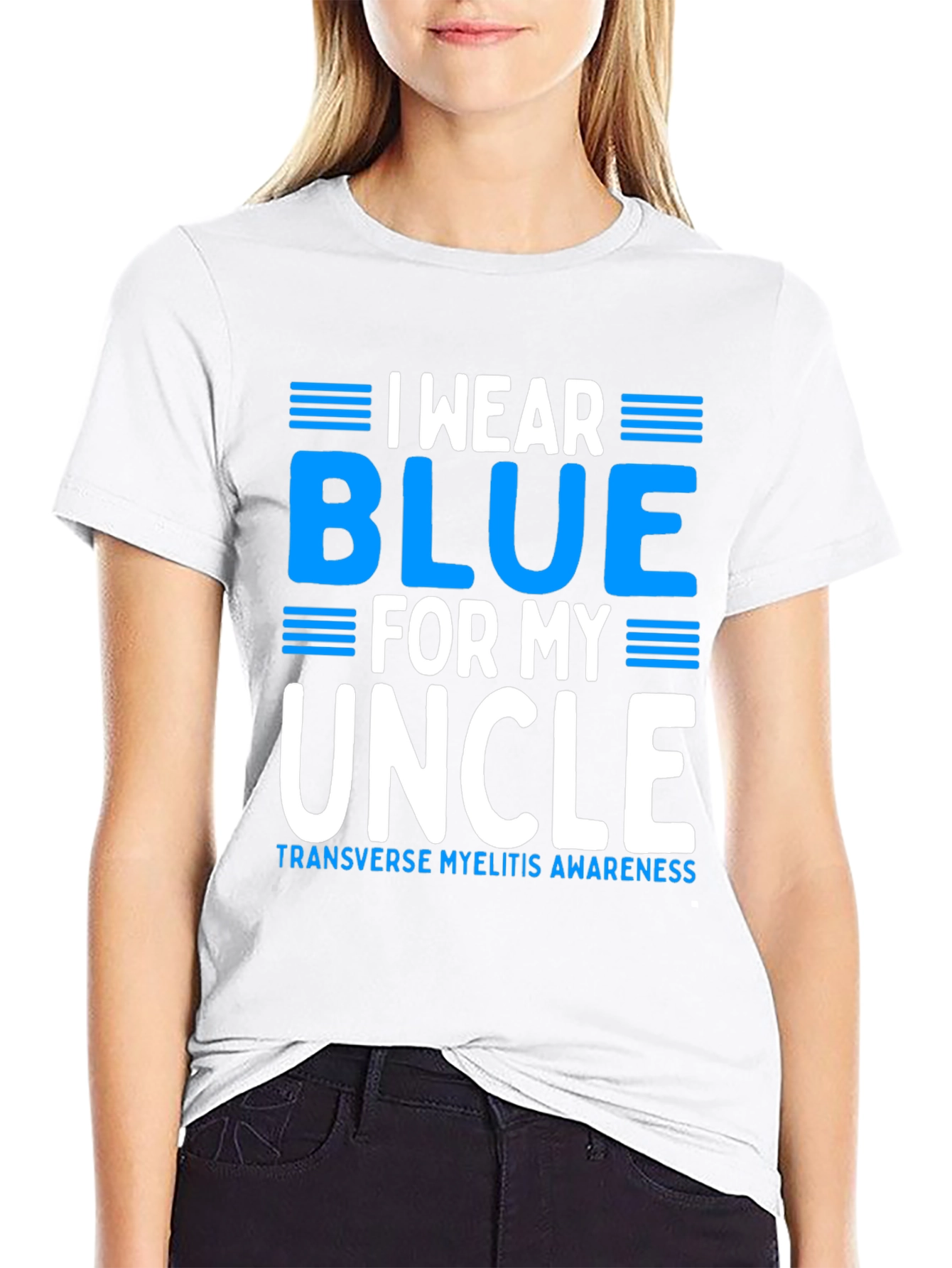 I Wear Blue For My Uncle T-Shirt - 9
