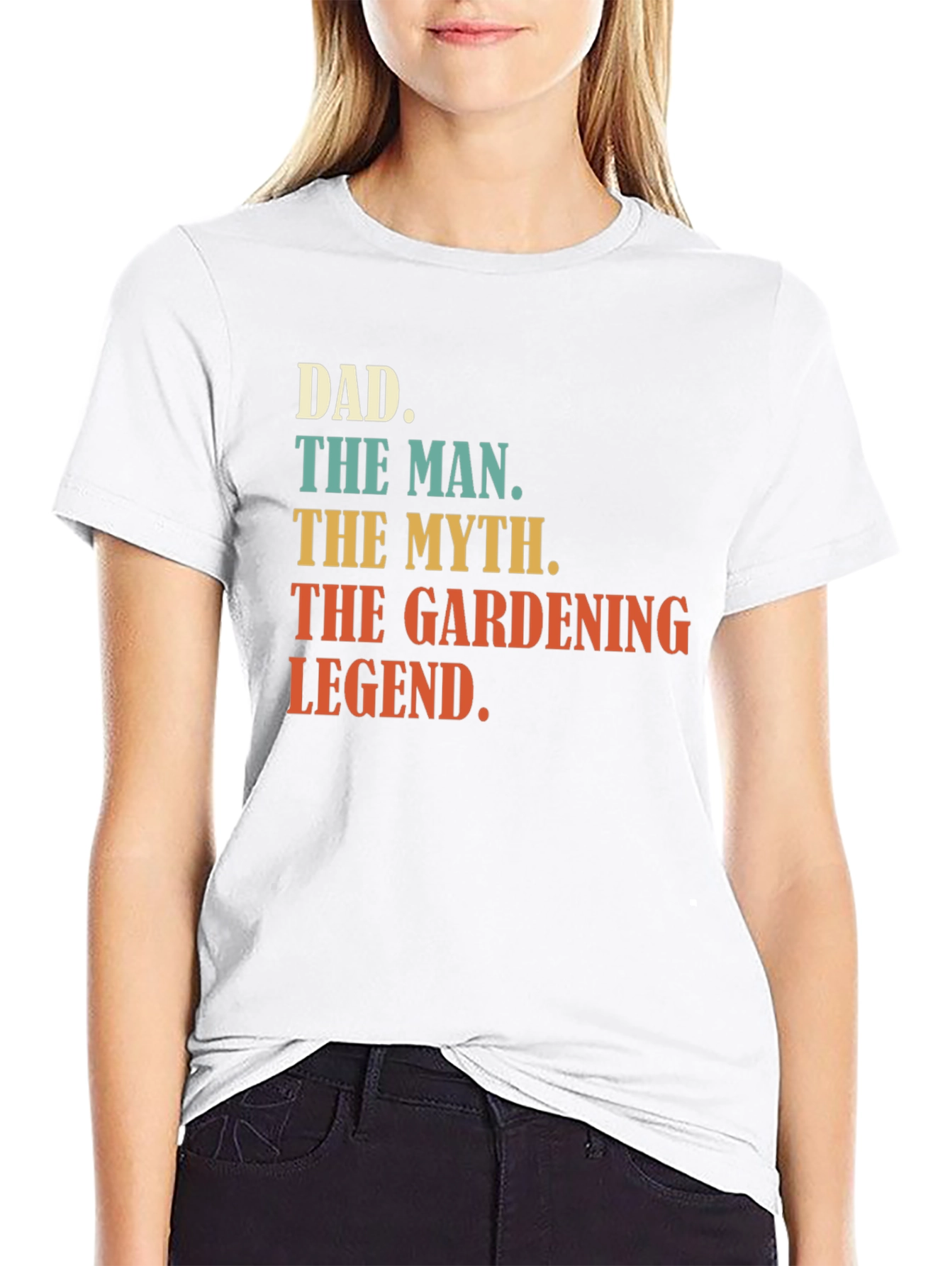Black Dad Gardening Legend Graphic T-Shirt view 9