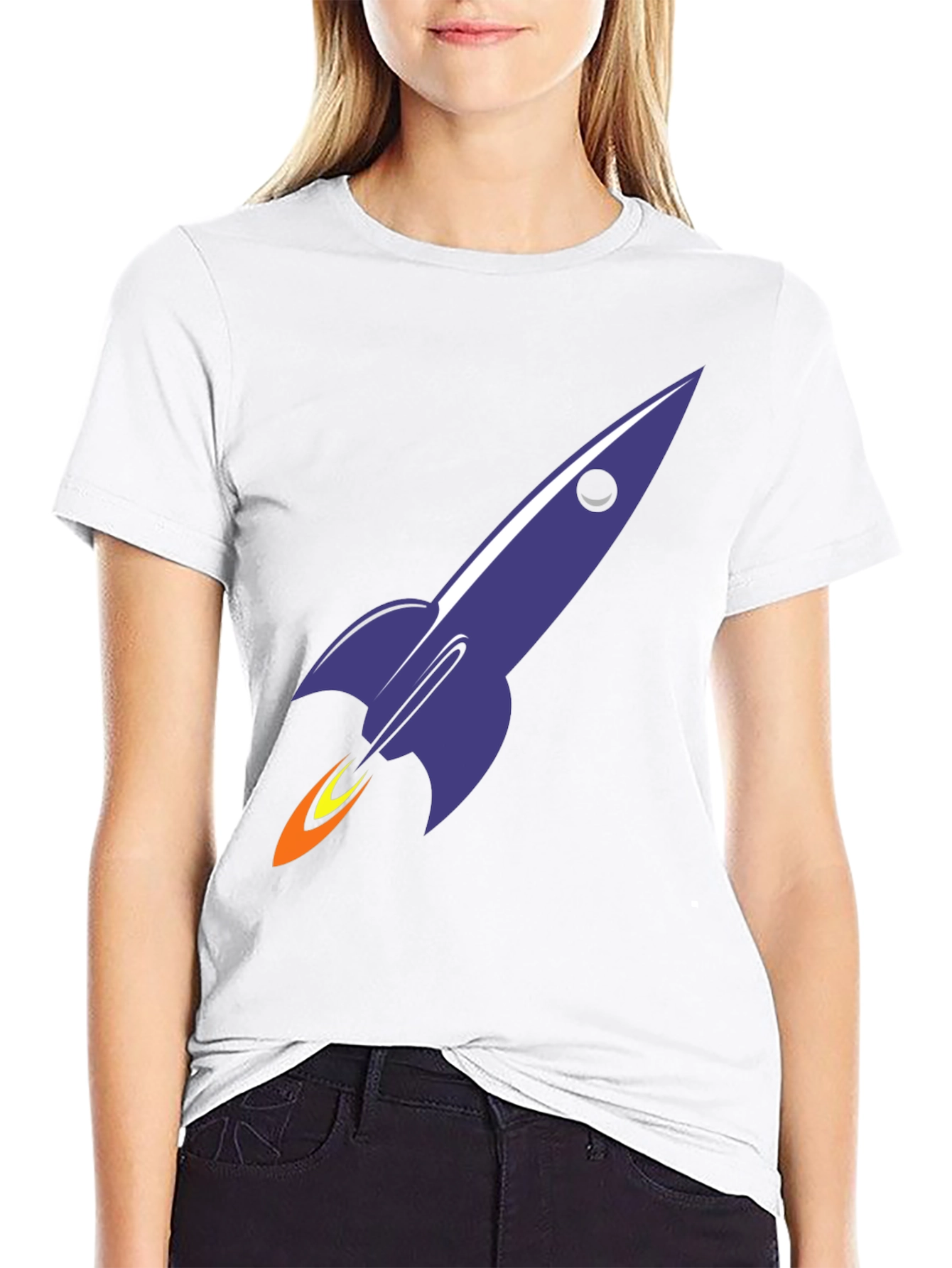 Black Rocket Graphic Tee - Blast Off in Style view 9