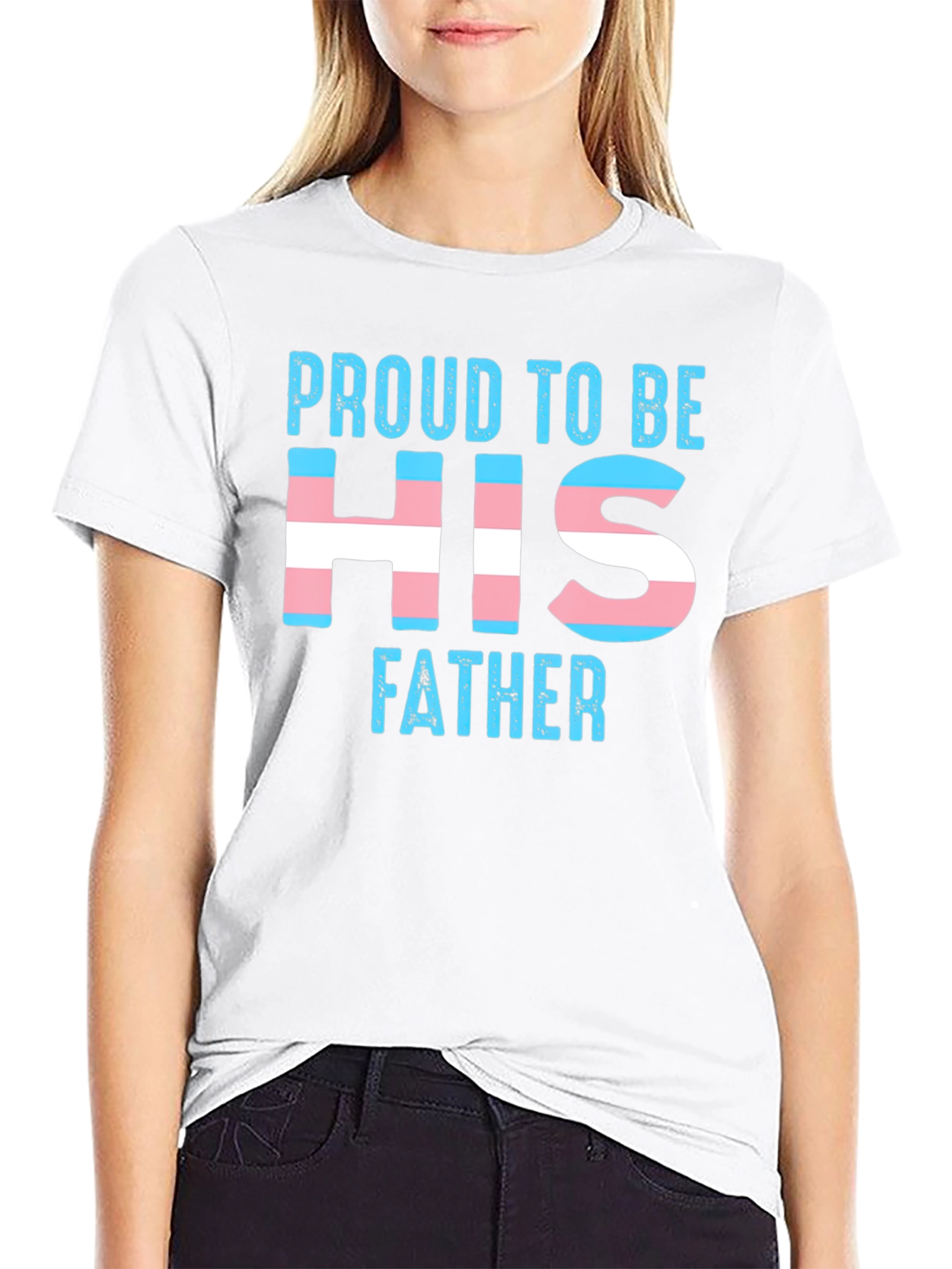 Black Proud to Be His Father Transgender T-Shirt view 9