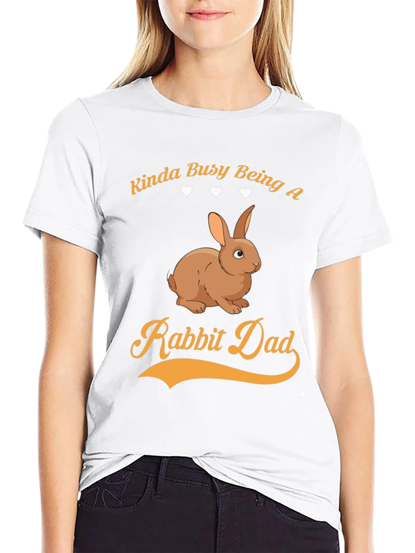 Black Rabbit Dad Graphic Tee - Kinda Busy T-Shirt view 9