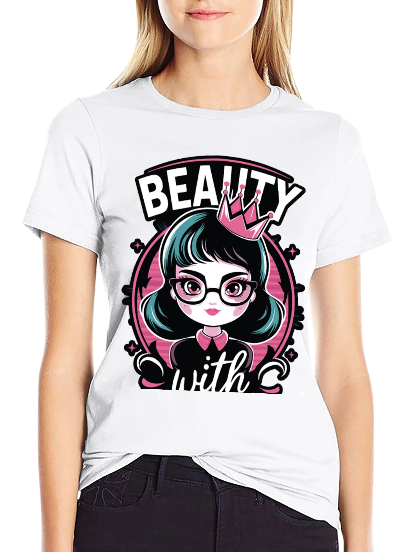 Beauty With Crown T-Shirt - 9