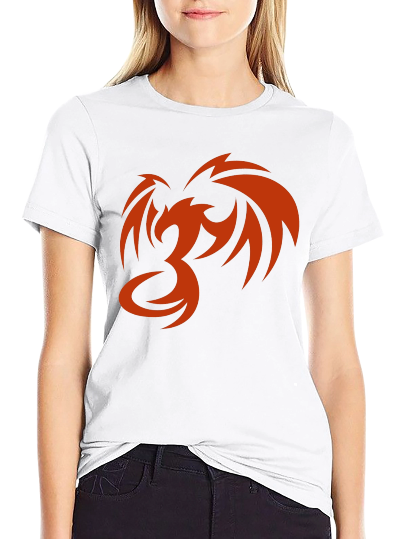 Black Phoenix Graphic Print Men's Black T-Shirt view 9