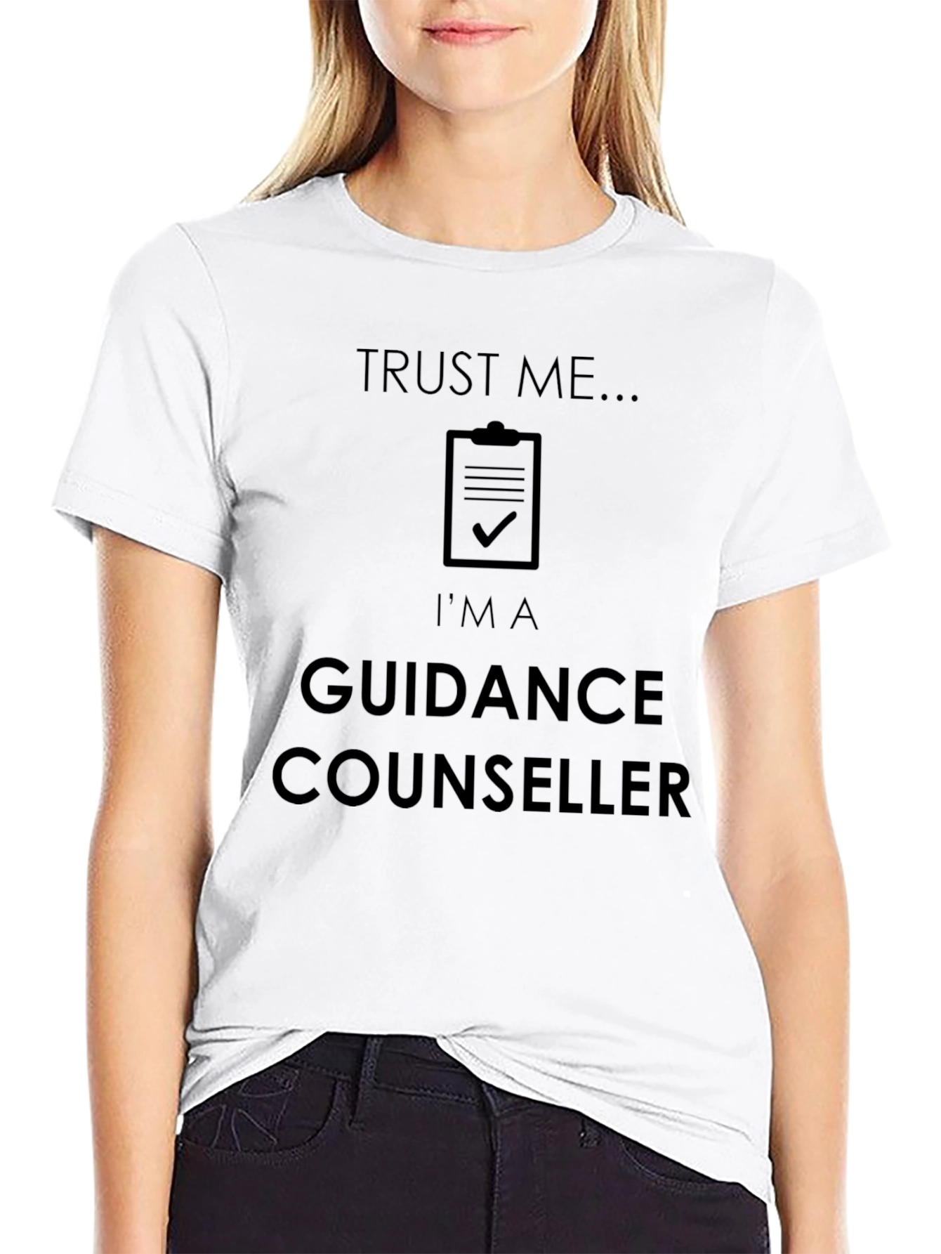 Black Guidance Counselor T-Shirt - Trust Me view 9