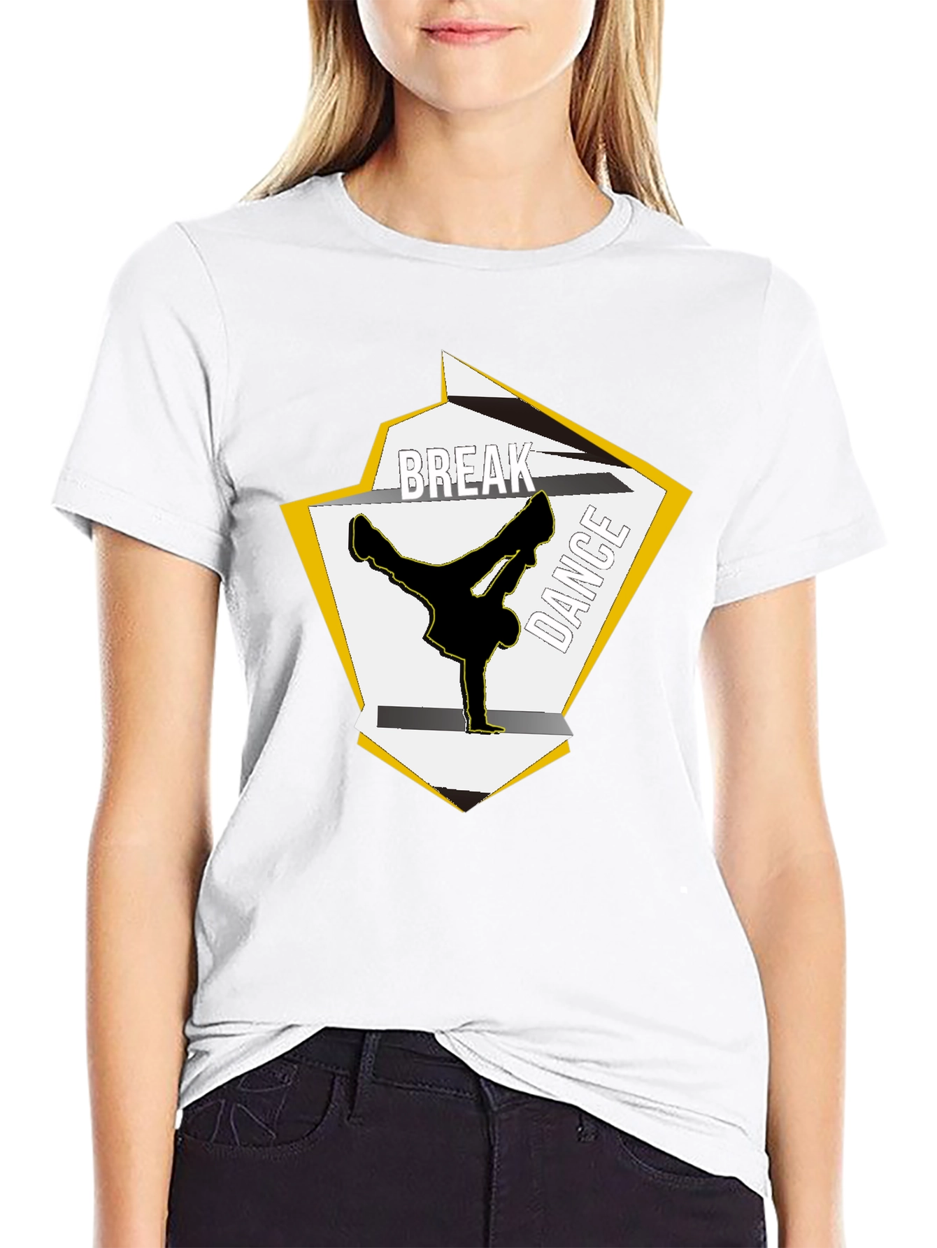 Black Break Dance Graphic T-Shirt - Urban Style view 9