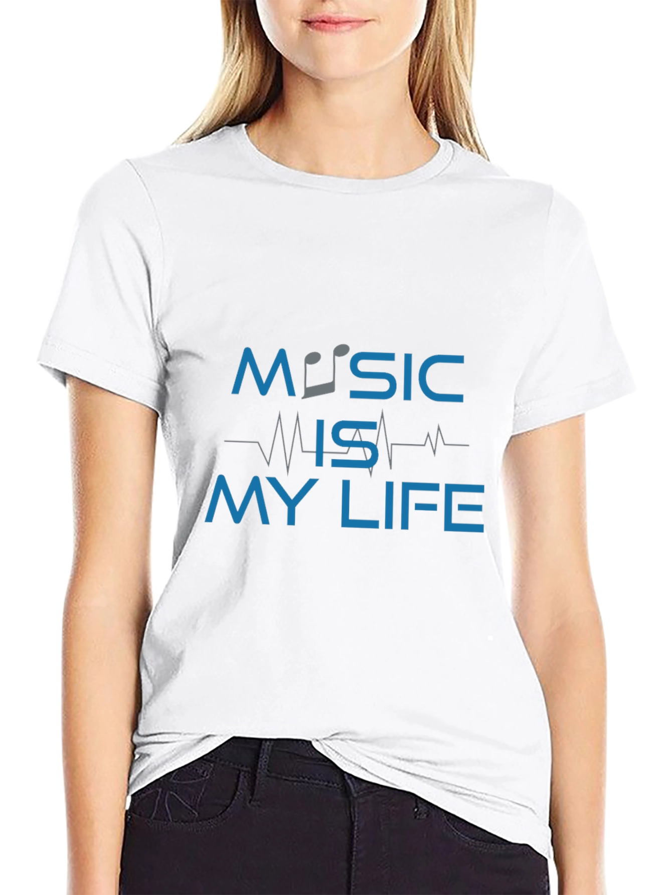 Black Music is My Life Graphic Tee - Men's Black T-Shirt view 9