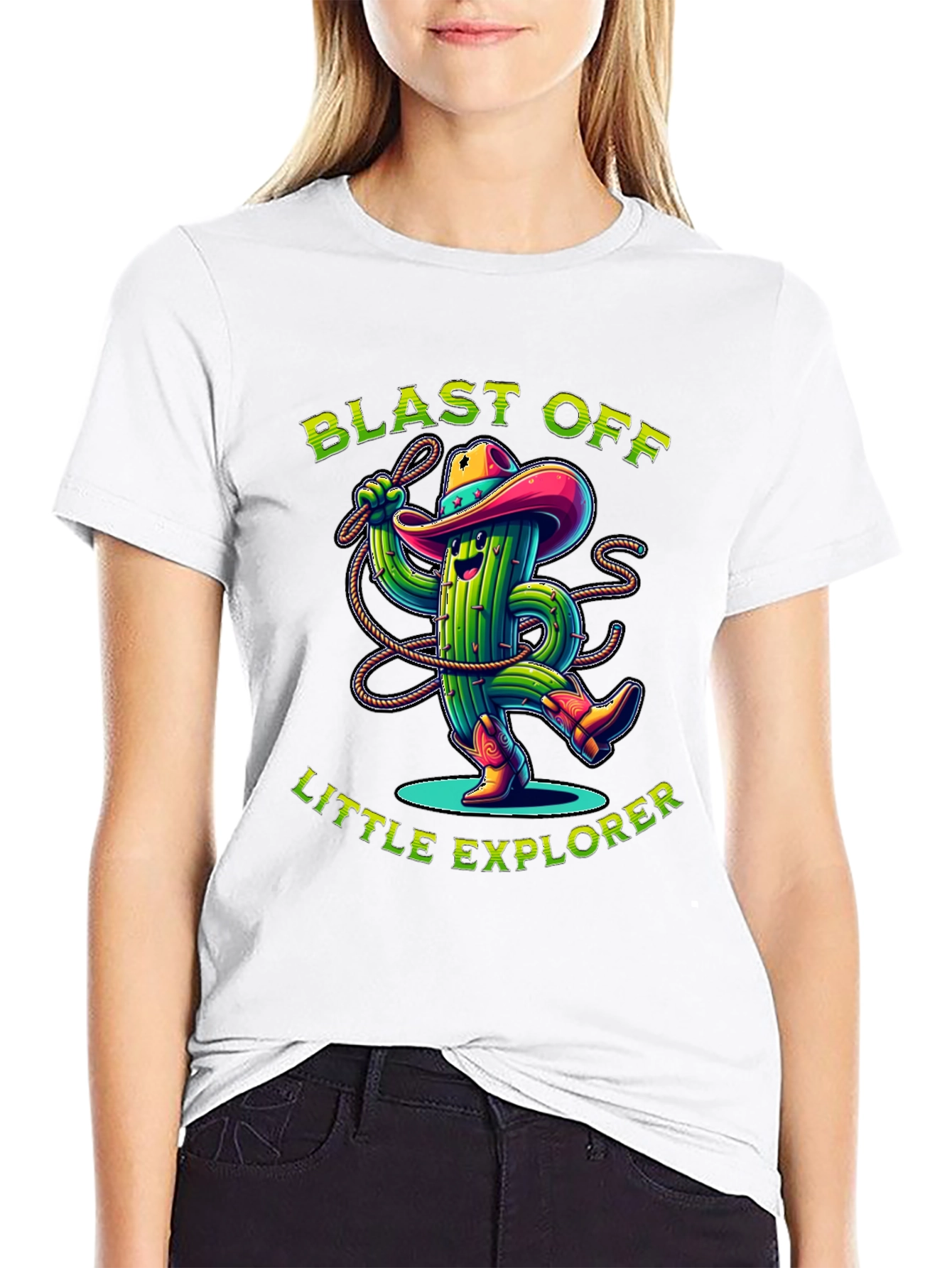 Black Blast Off Little Explorer T-Shirt view 9