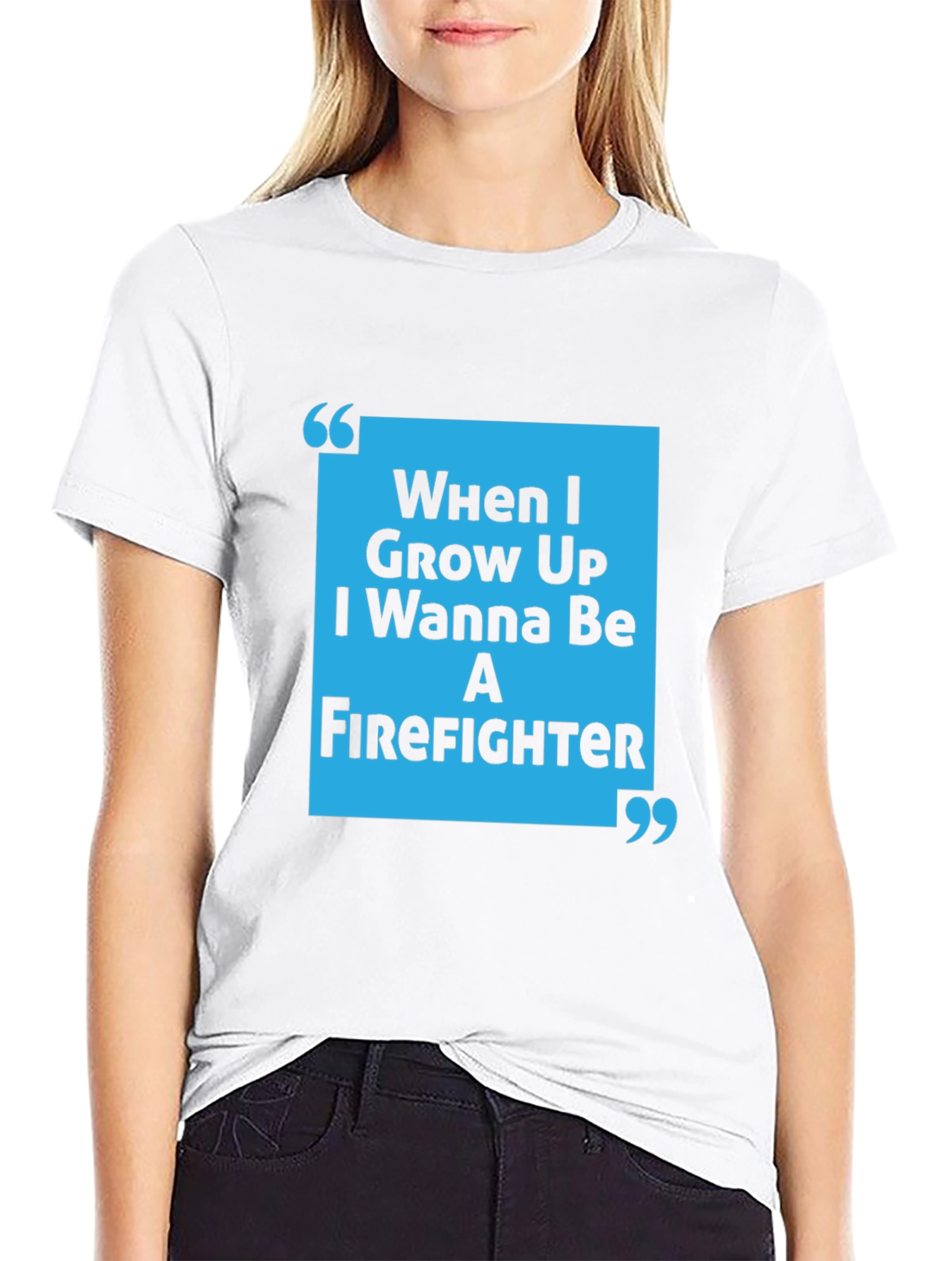 Black Firefighter Aspirations T-Shirt - "When I Grow Up" view 9