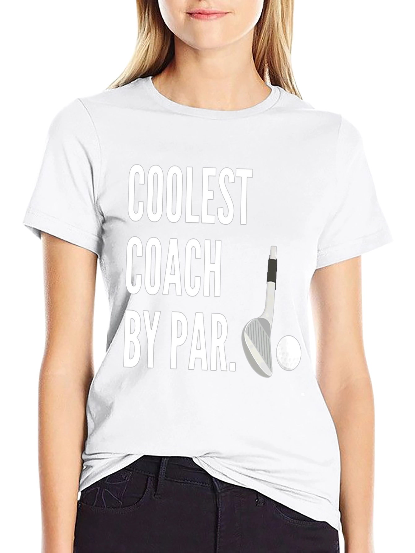 Black Coolest Coach By Par Golf T-Shirt view 9