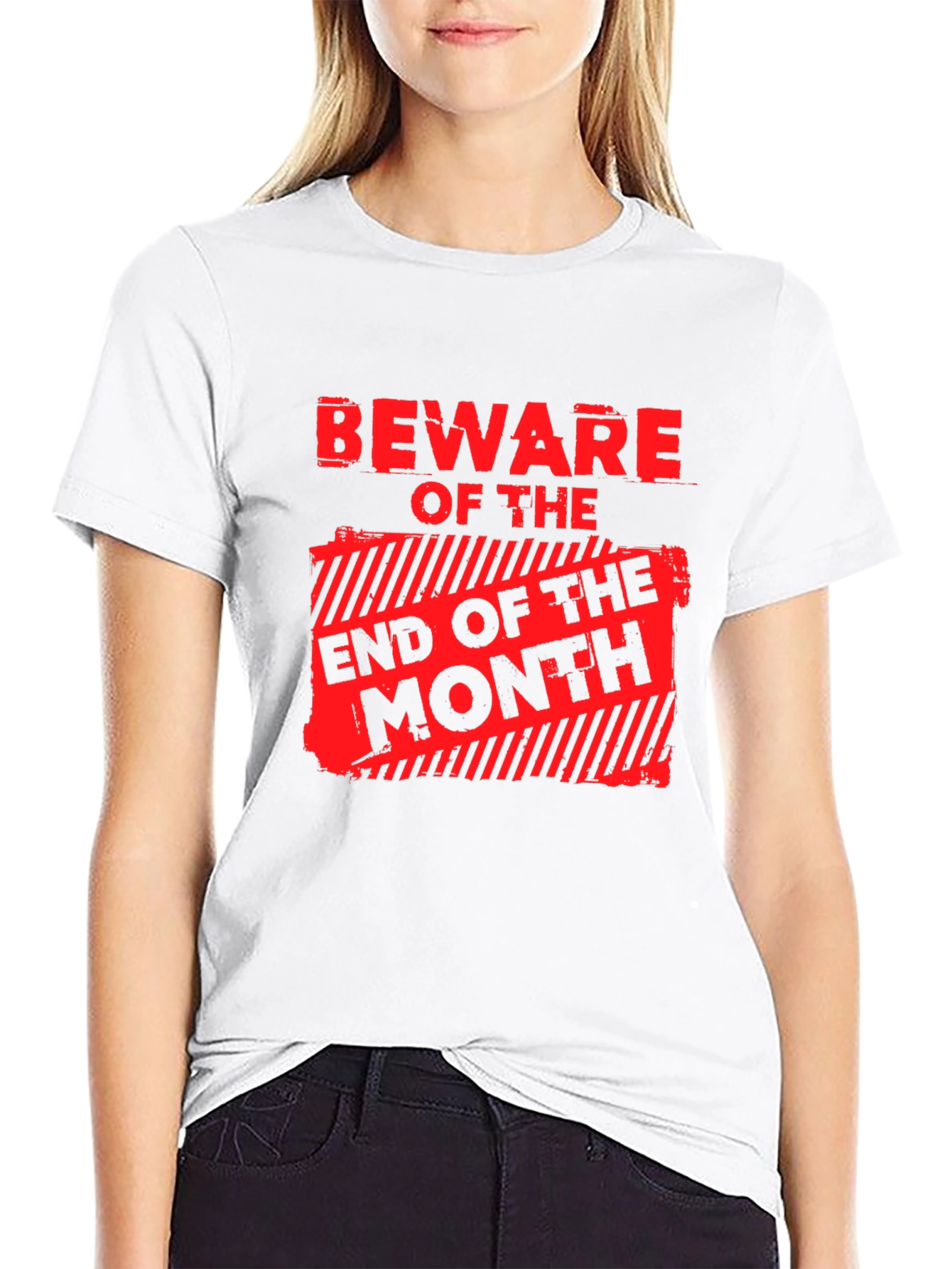 Black Beware End of Month Graphic T-Shirt view 9