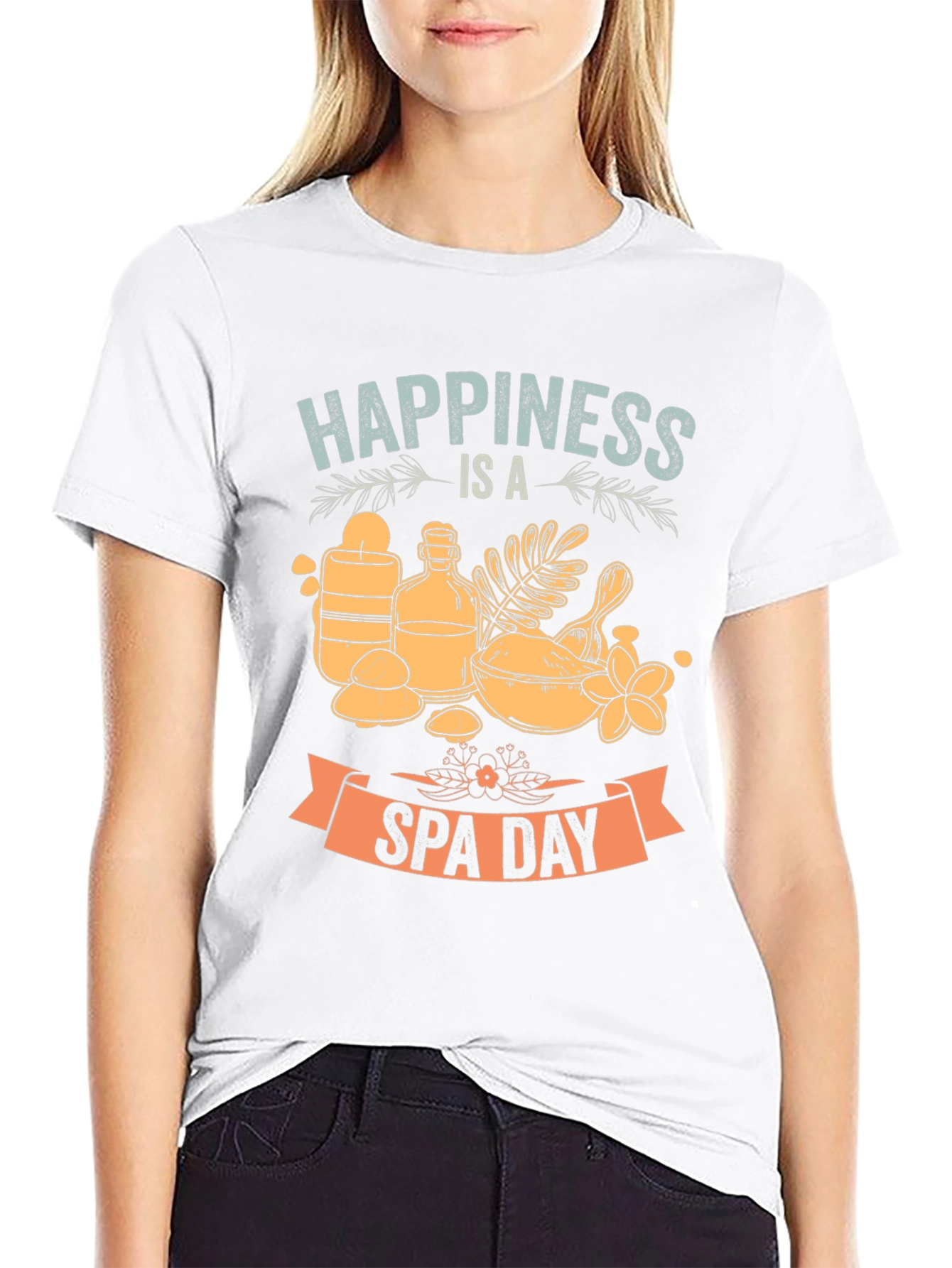 Black Happiness is a Spa Day Graphic T-Shirt view 9