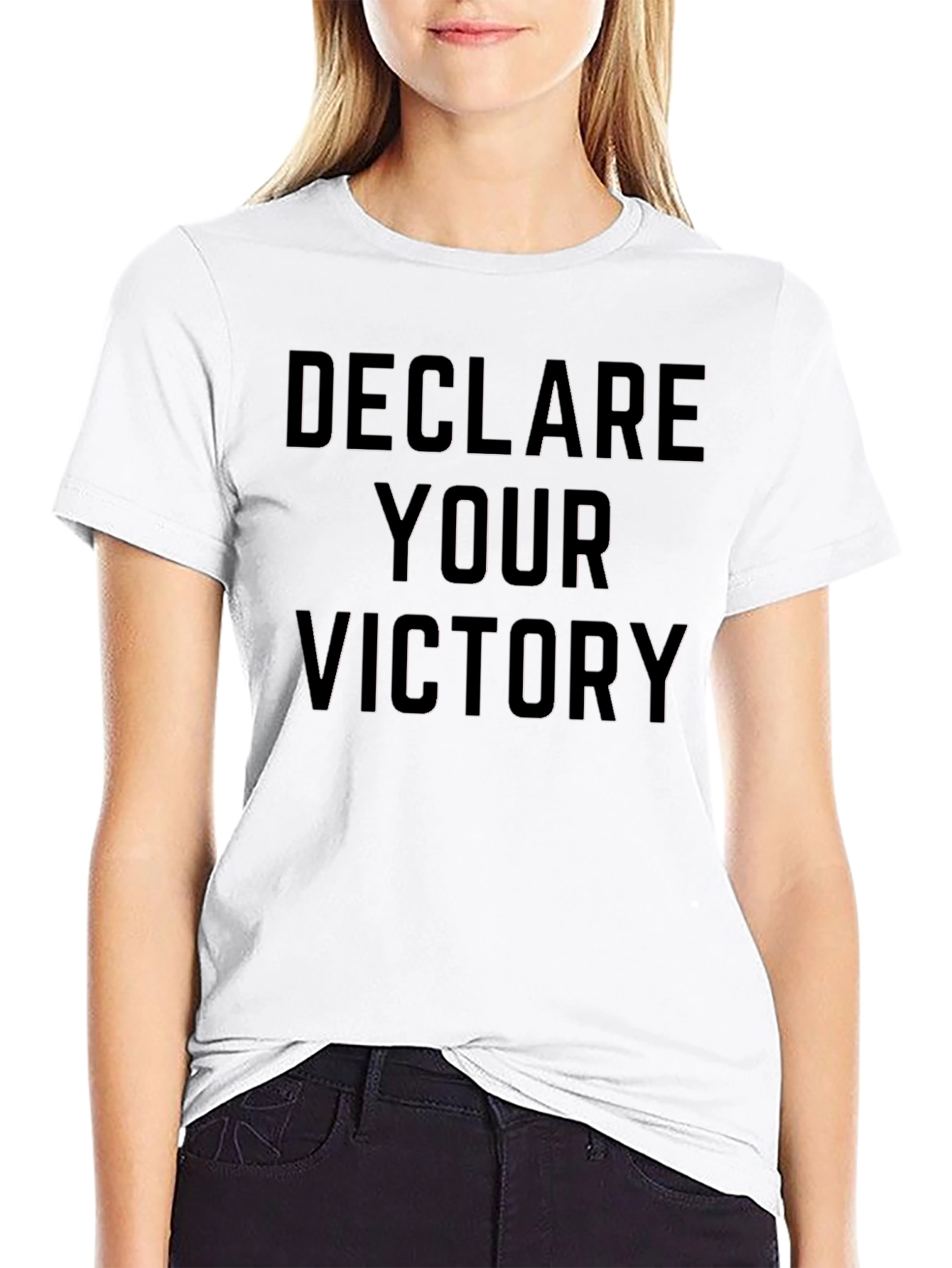 Black Declare Your Victory Graphic Tee - Black view 9