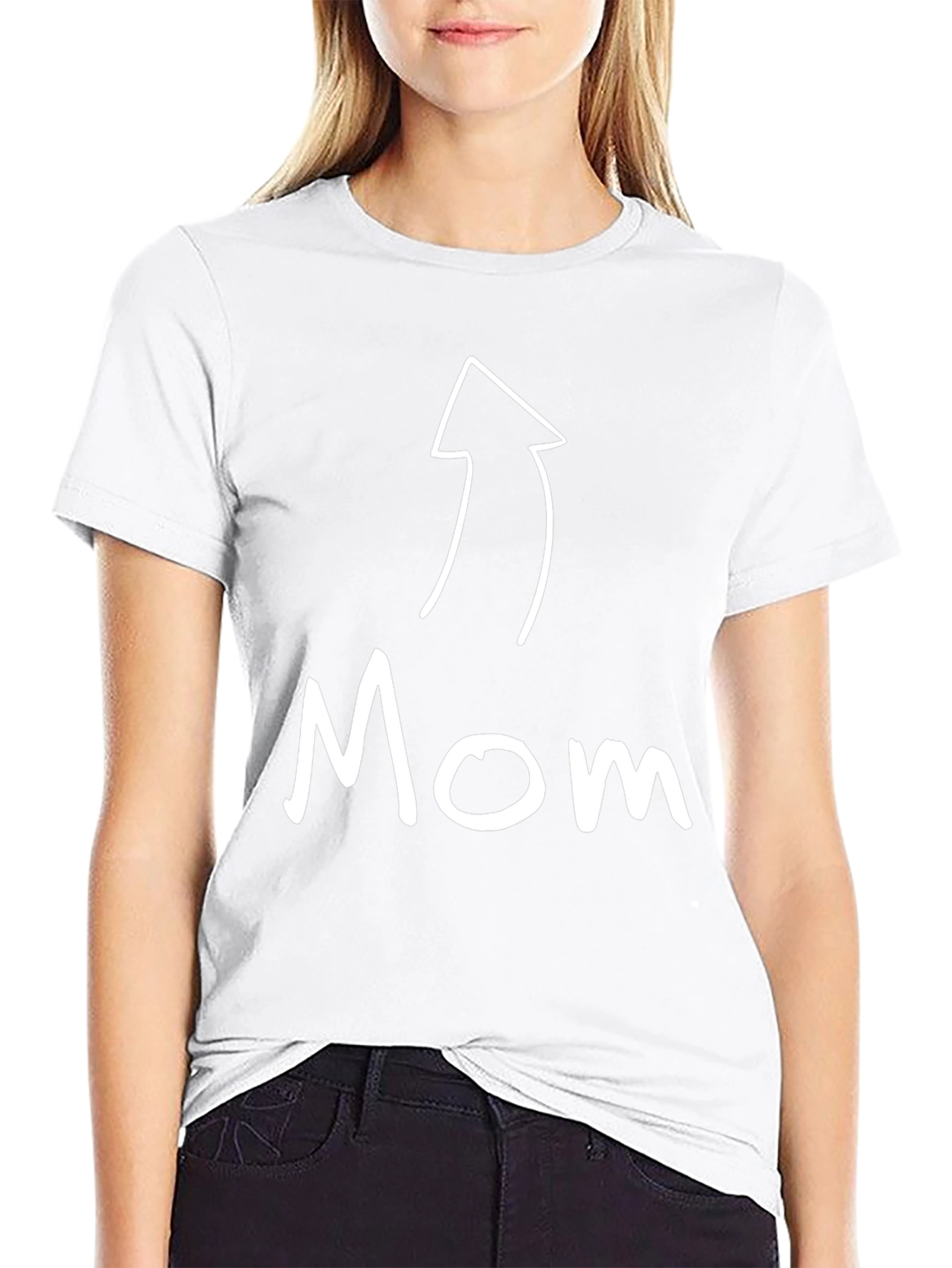 Black Funny 'Mom' Arrow T-Shirt view 9