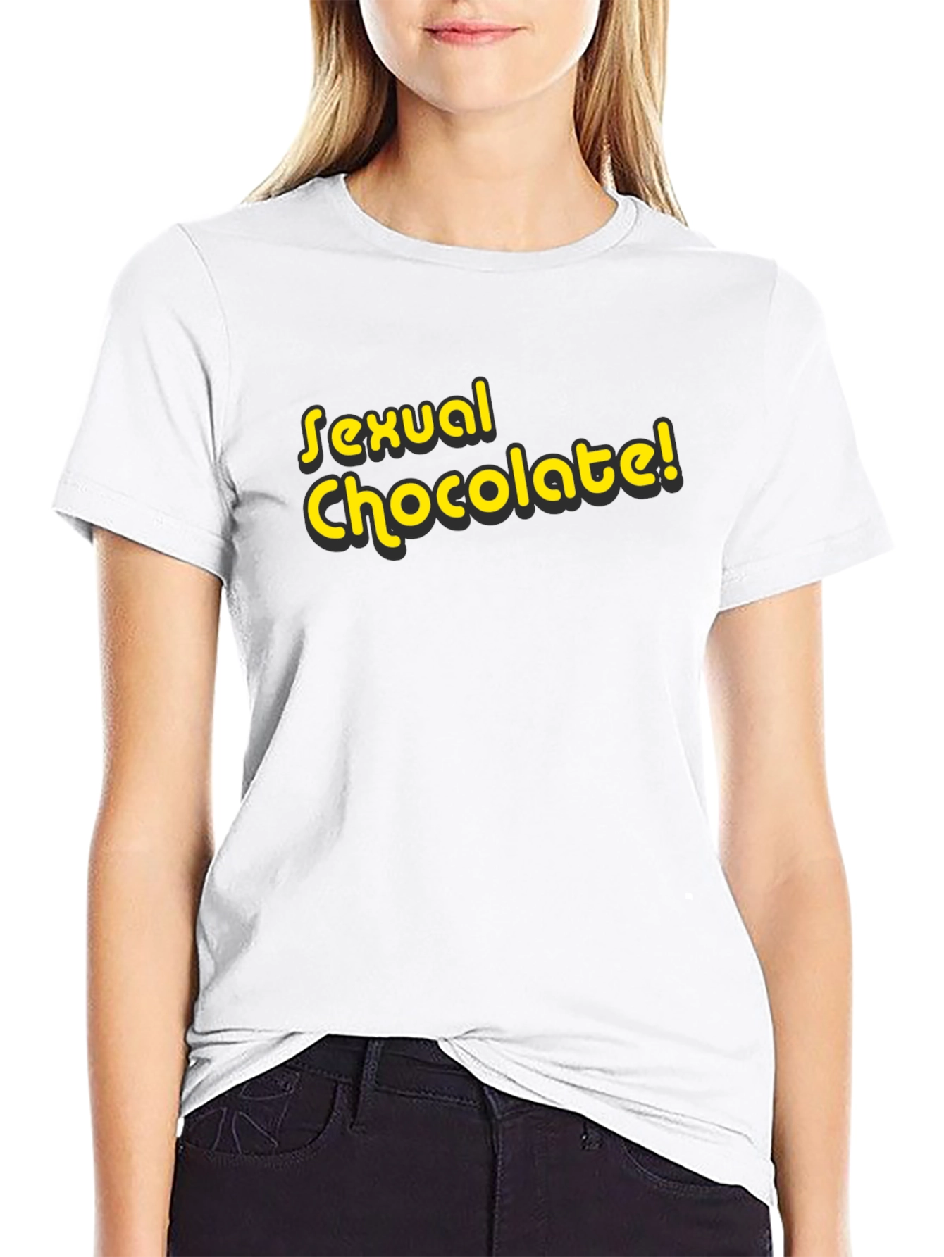 Black Sexual Chocolate Black Graphic T-Shirt view 9