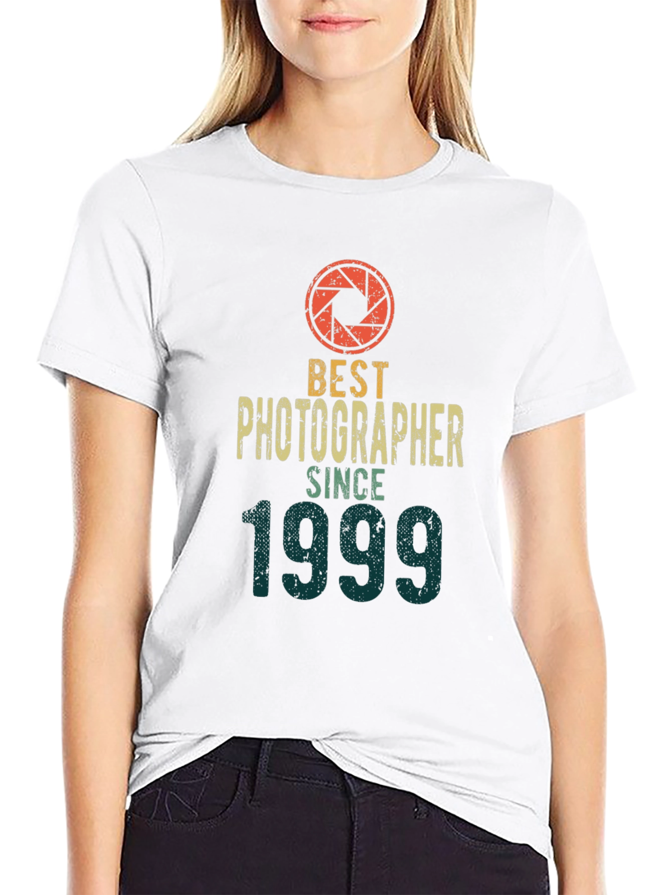 Black Best Photographer Since 1999 Graphic T-Shirt view 9