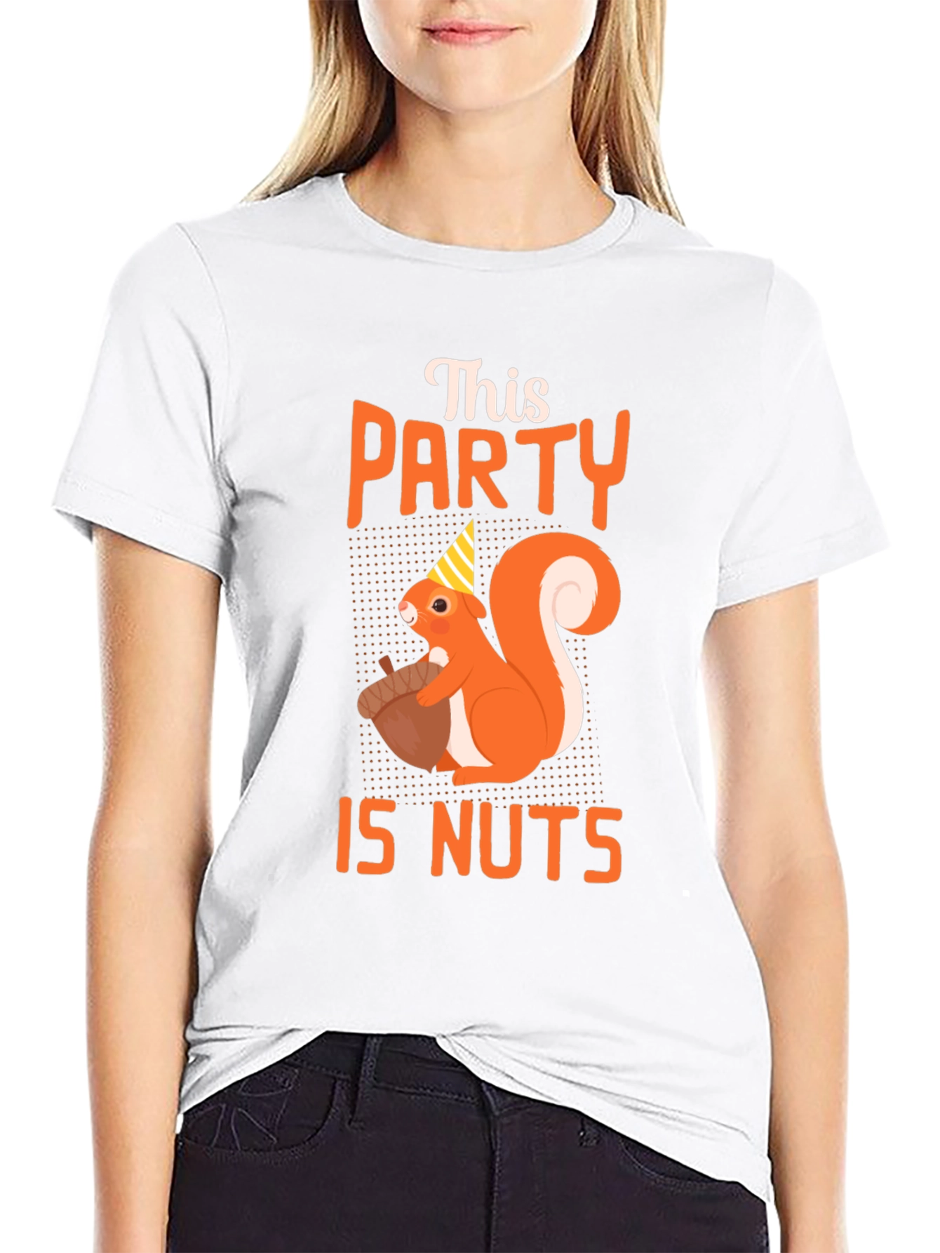 Black This Party Is Nuts T-Shirt Funny Squirrel Tee view 9