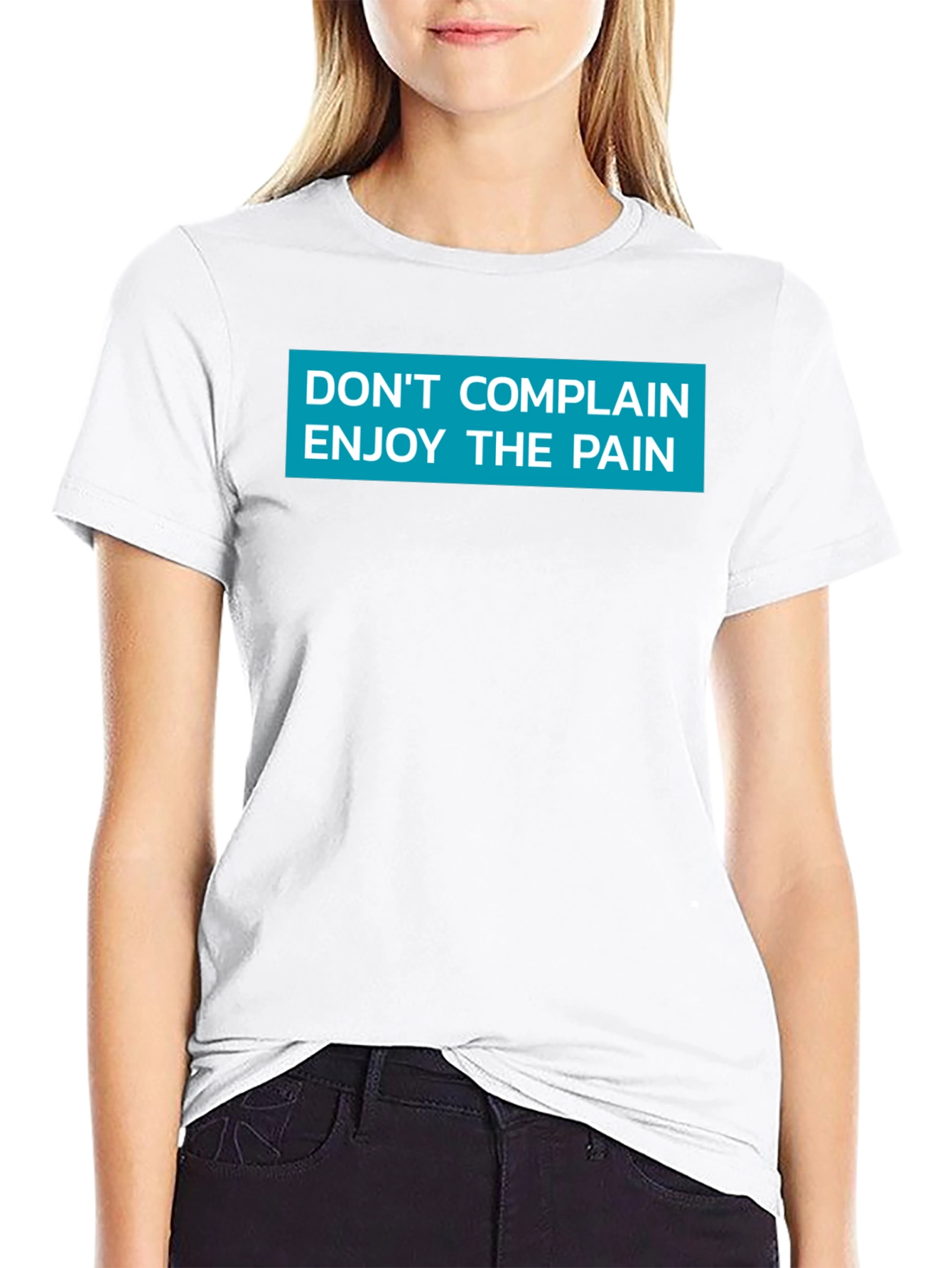 Black Don't Complain Enjoy the Pain Graphic Tee view 9