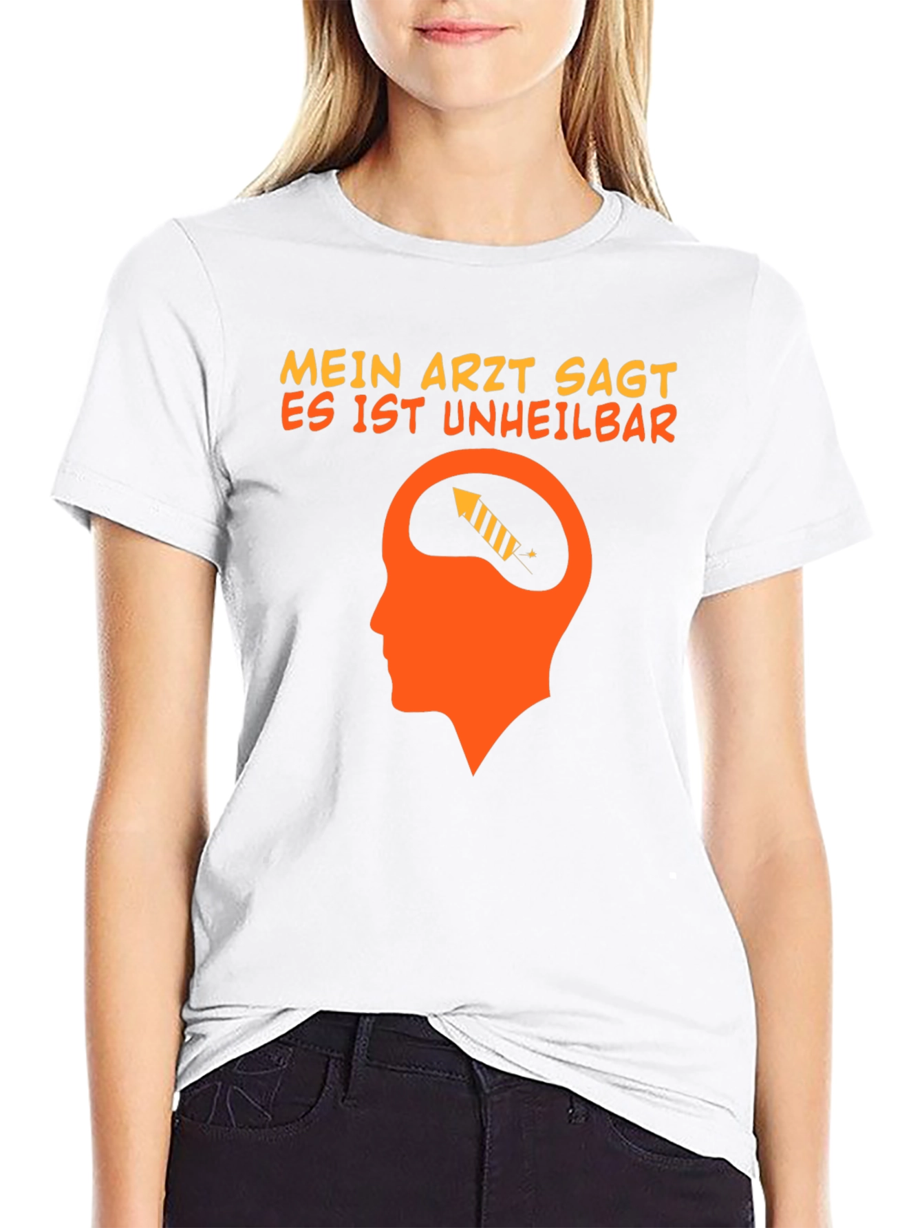Black Mein Arzt Sagt T-Shirt Funny German Text Tee view 9