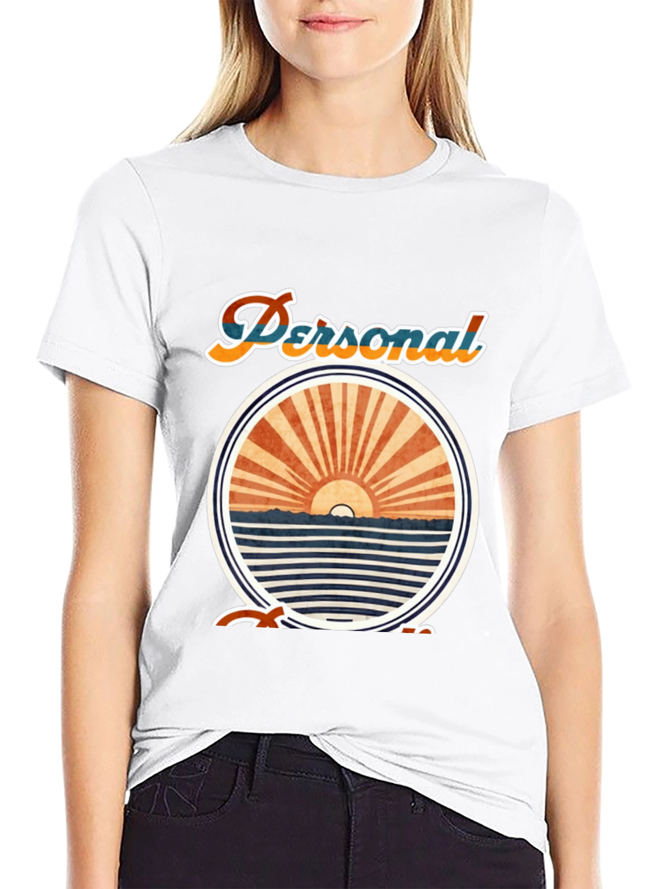 Black Personal Cruise T-Shirt - Black Crew Neck view 9