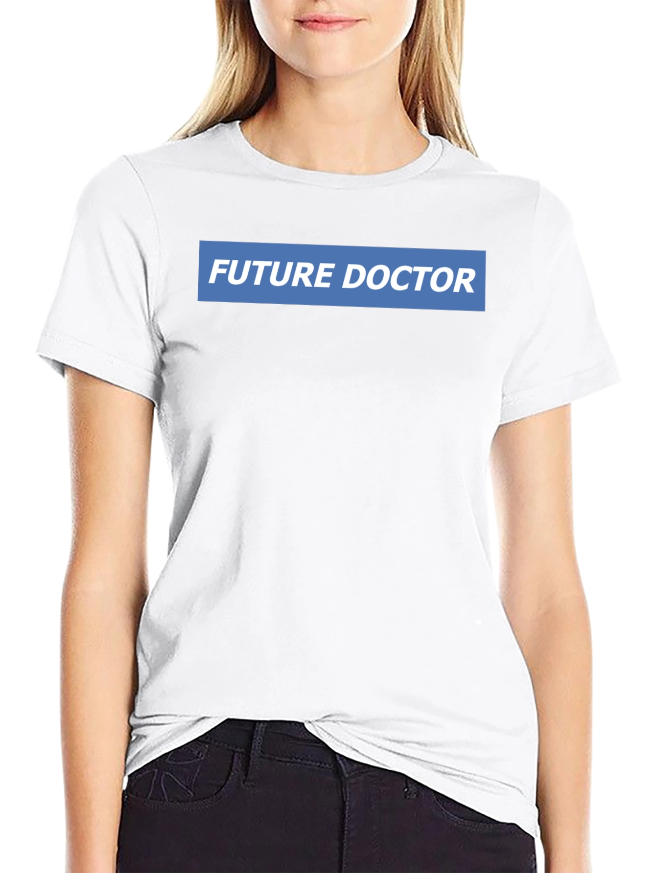 Black Future Doctor Graphic Tee - Pre-Med Student Apparel view 9