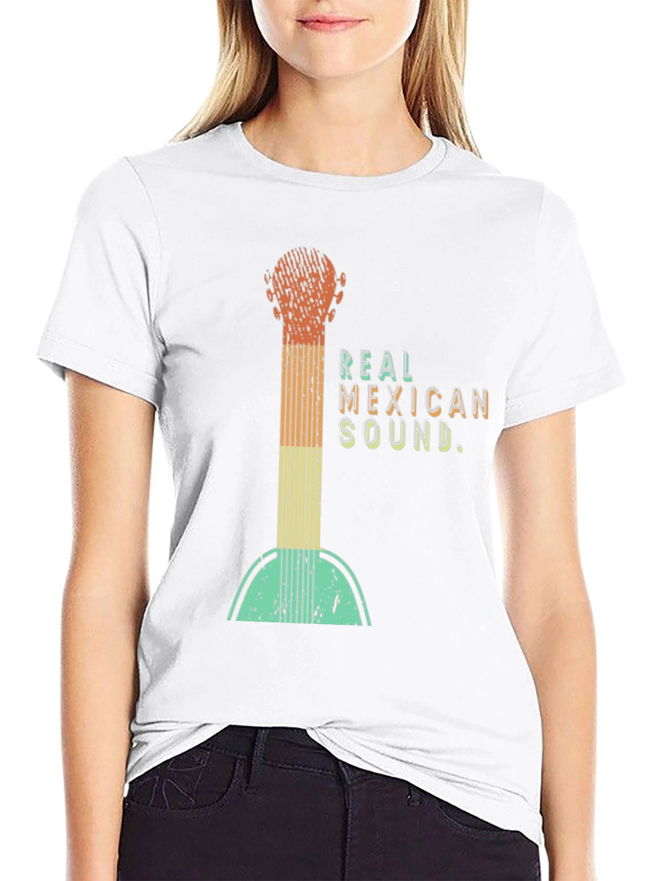 Black Real Mexican Sound Tee - Guitar Design view 9
