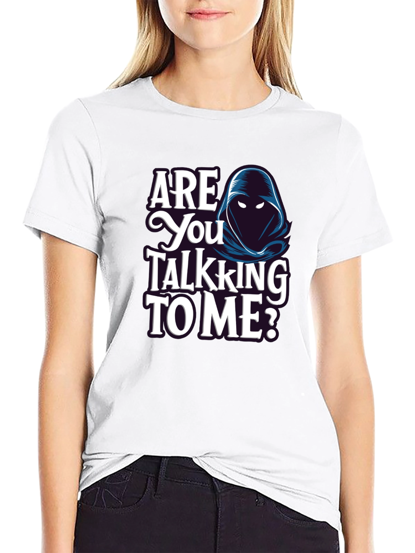 Black Are You Talking to Me? Graphic T-Shirt view 9