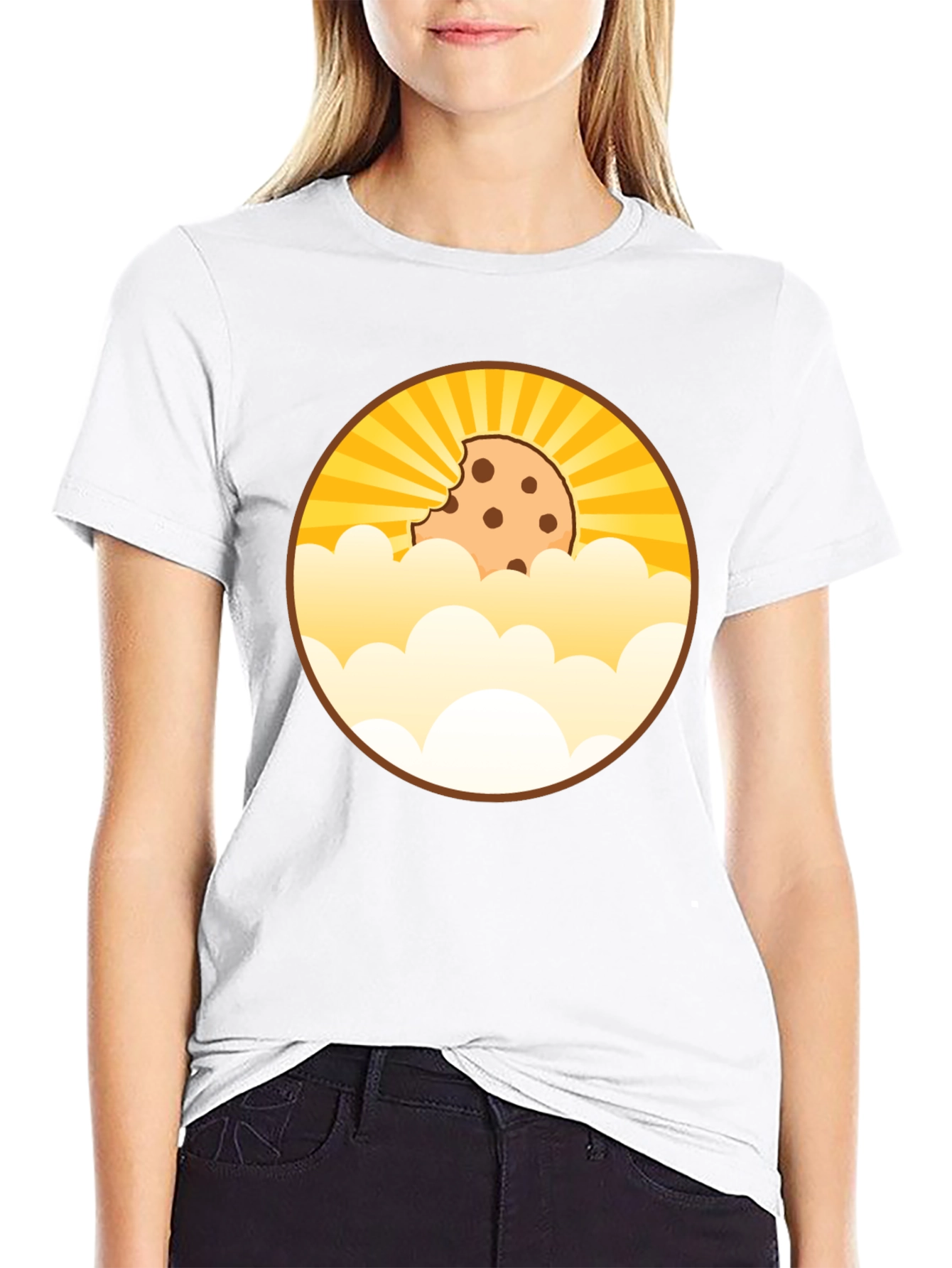 Black Cookie Cloud T-Shirt - Bite Out Of The Sky view 9
