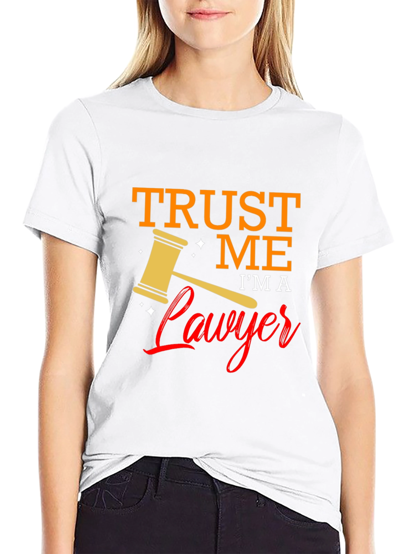 Black Trust Me I'm A Lawyer T-Shirt view 9