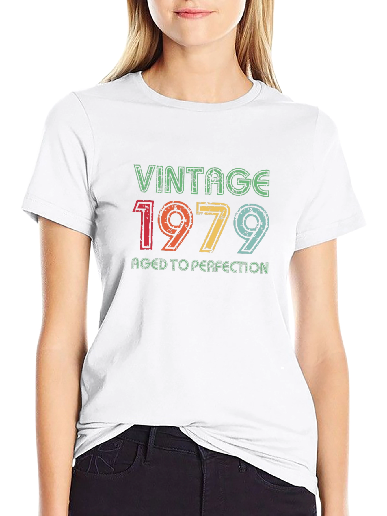 Black Vintage 1979 Aged to Perfection T-Shirt view 9