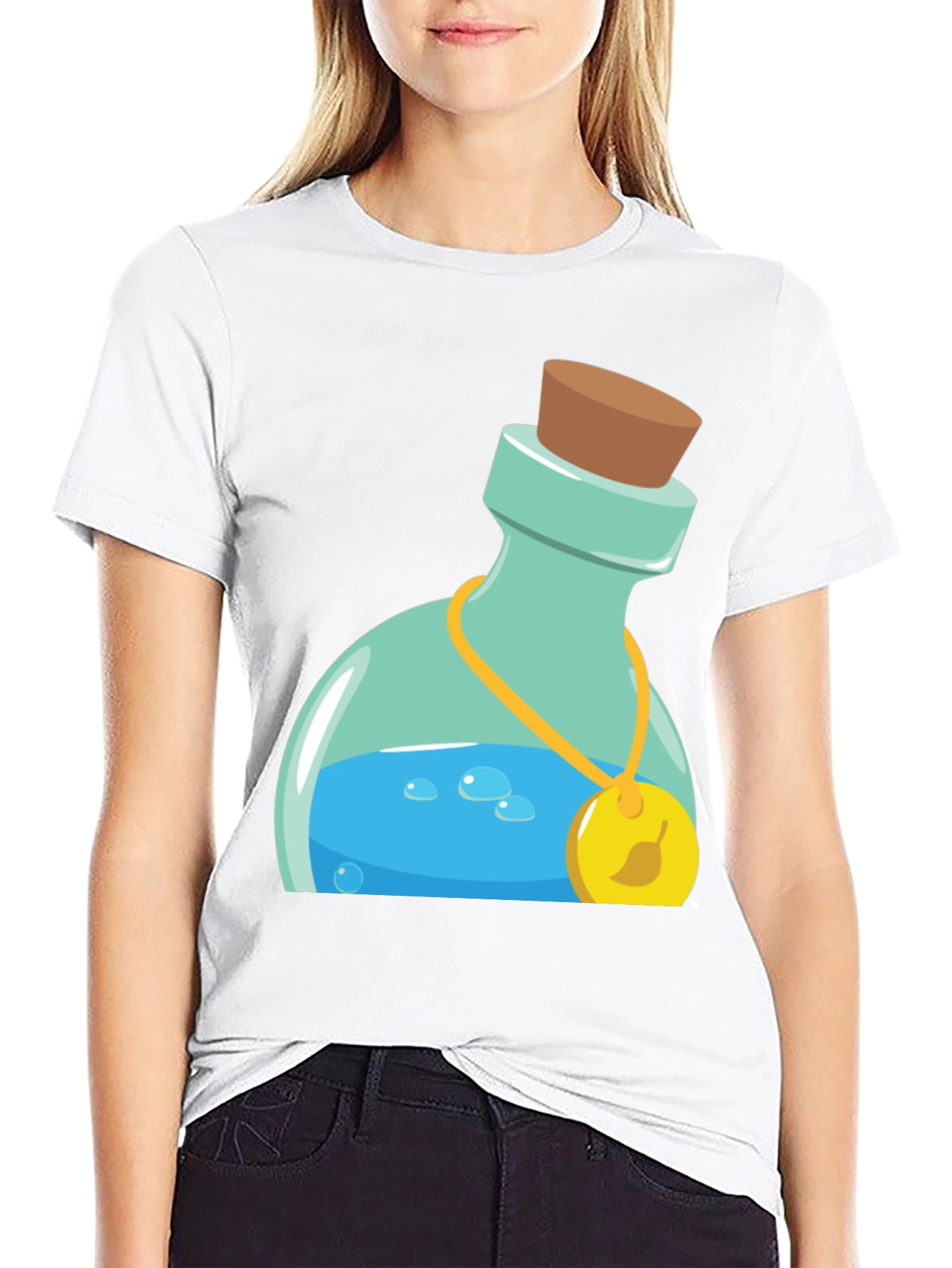 Black Potion Bottle Graphic Tee - Black view 9