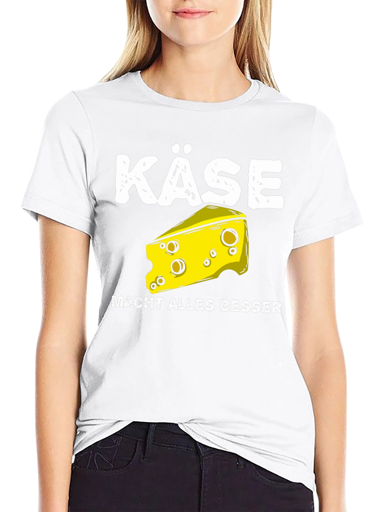Black Käse Makes Everything Better T-Shirt view 9
