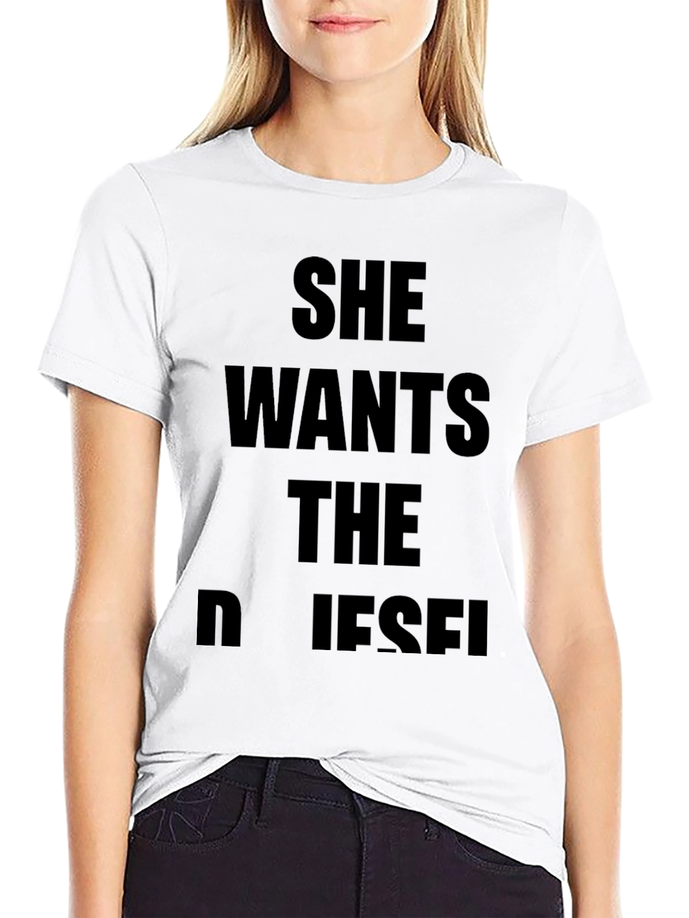 Black She Wants The Diesel Black T-Shirt view 9