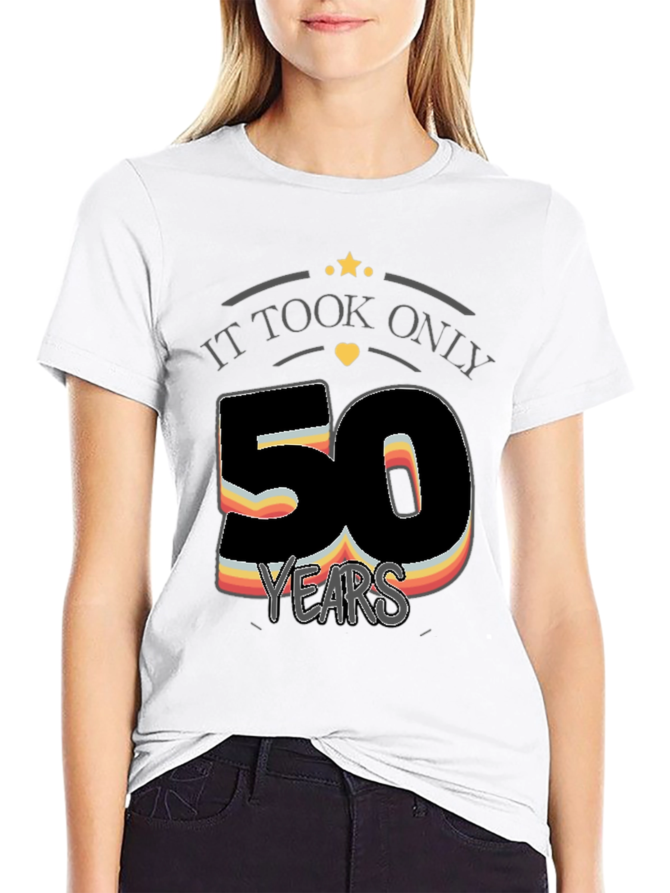 Black It Took Only 50 Years T-Shirt view 9