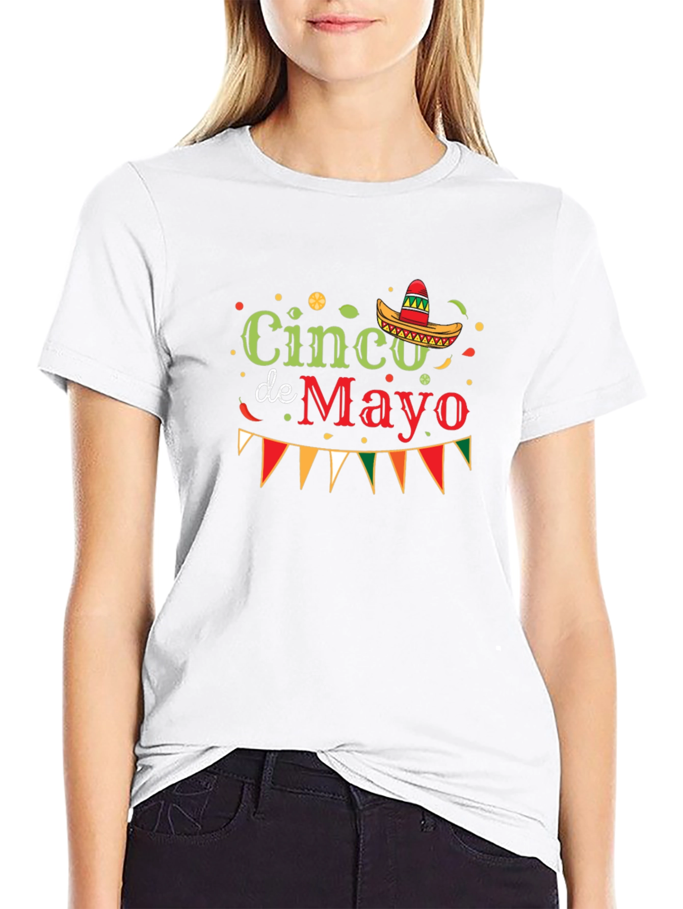 Black Cinco de Mayo Graphic T-Shirt - Black view 9