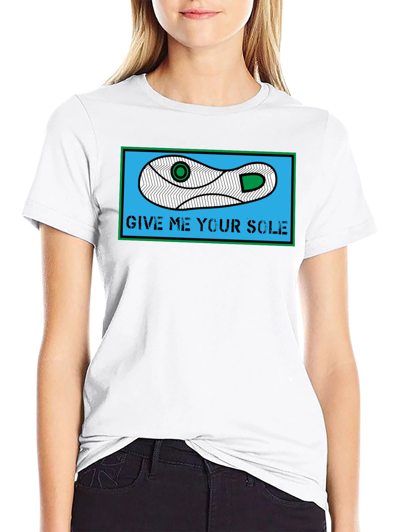 Give Me Your Sole T-Shirt - Funny Shoe Pun Tee - 9