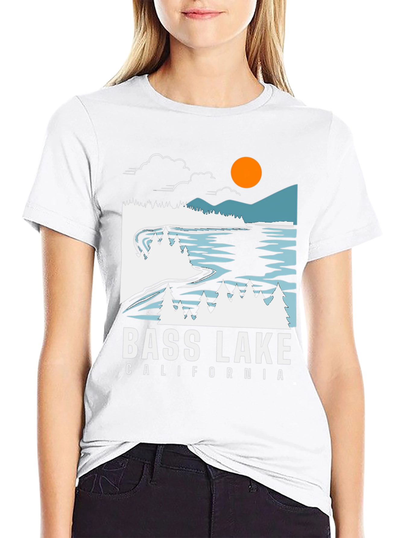 Black Bass Lake California Graphic Tee view 9