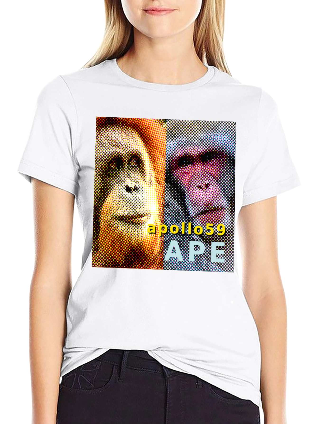 Black Apollo59 APE Graphic T-Shirt - Black view 9