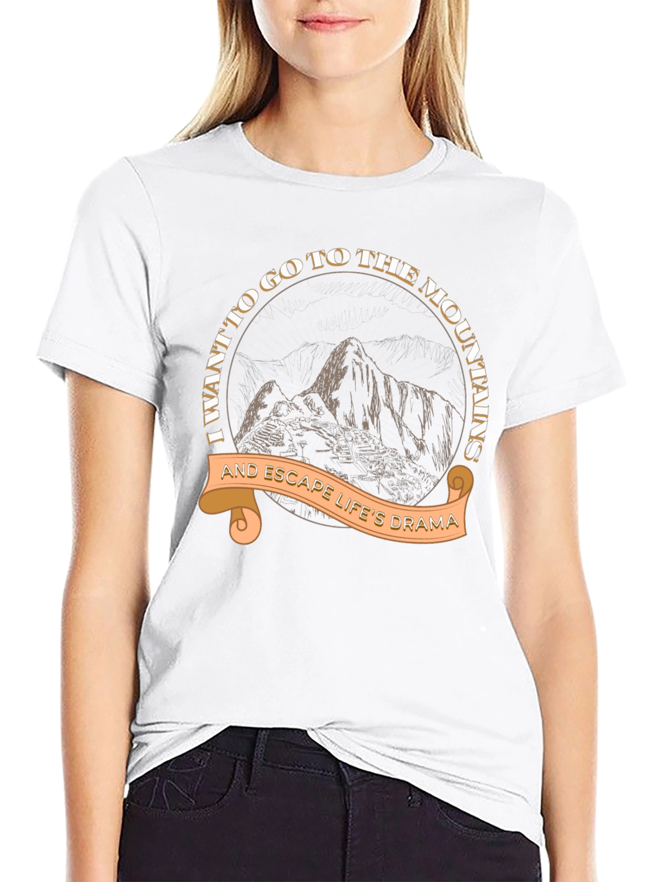 Black Mountain Escape Black T-Shirt view 9