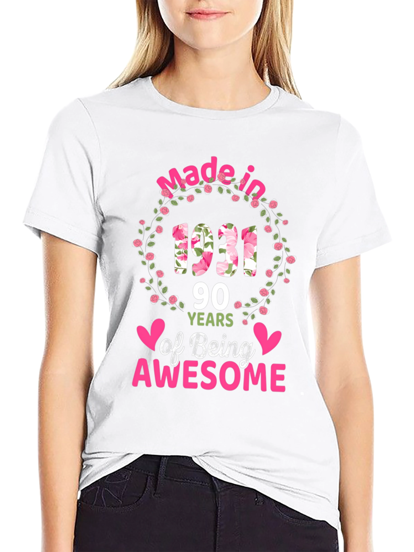 Black Made in 1931 90 Years of Being Awesome T-Shirt view 9