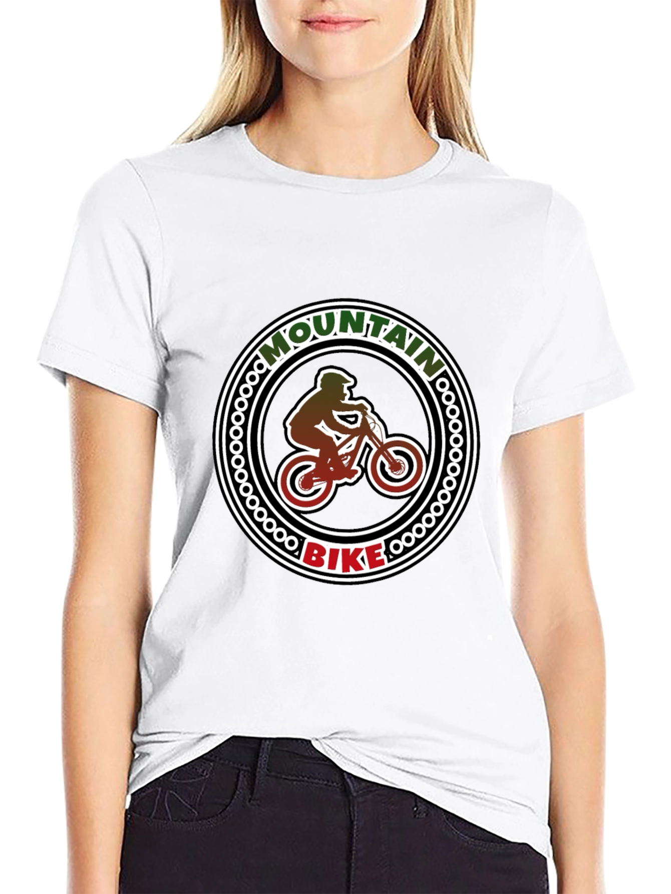 Black Mountain Bike Graphic Tee - Black view 9