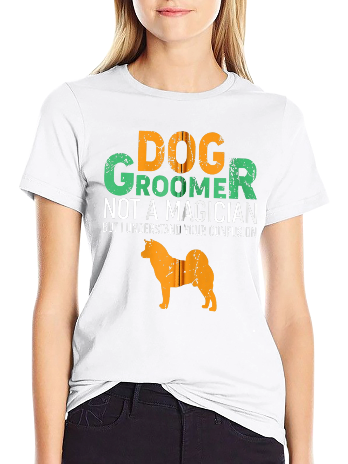 Black Dog Groomer T-Shirt - Not a Magician Tee view 9