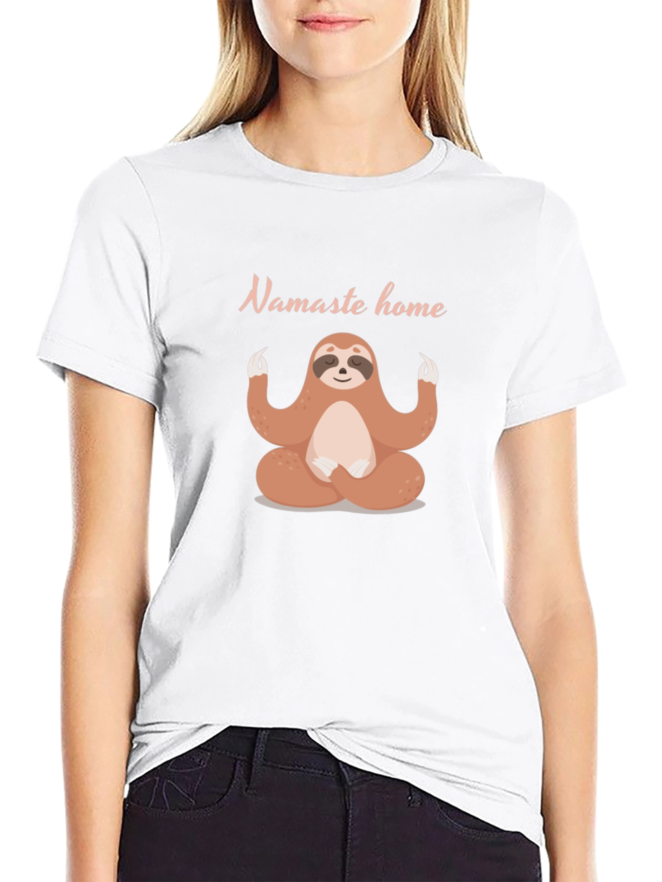 Namaste Home Sloth Meditation T-Shirt - 9